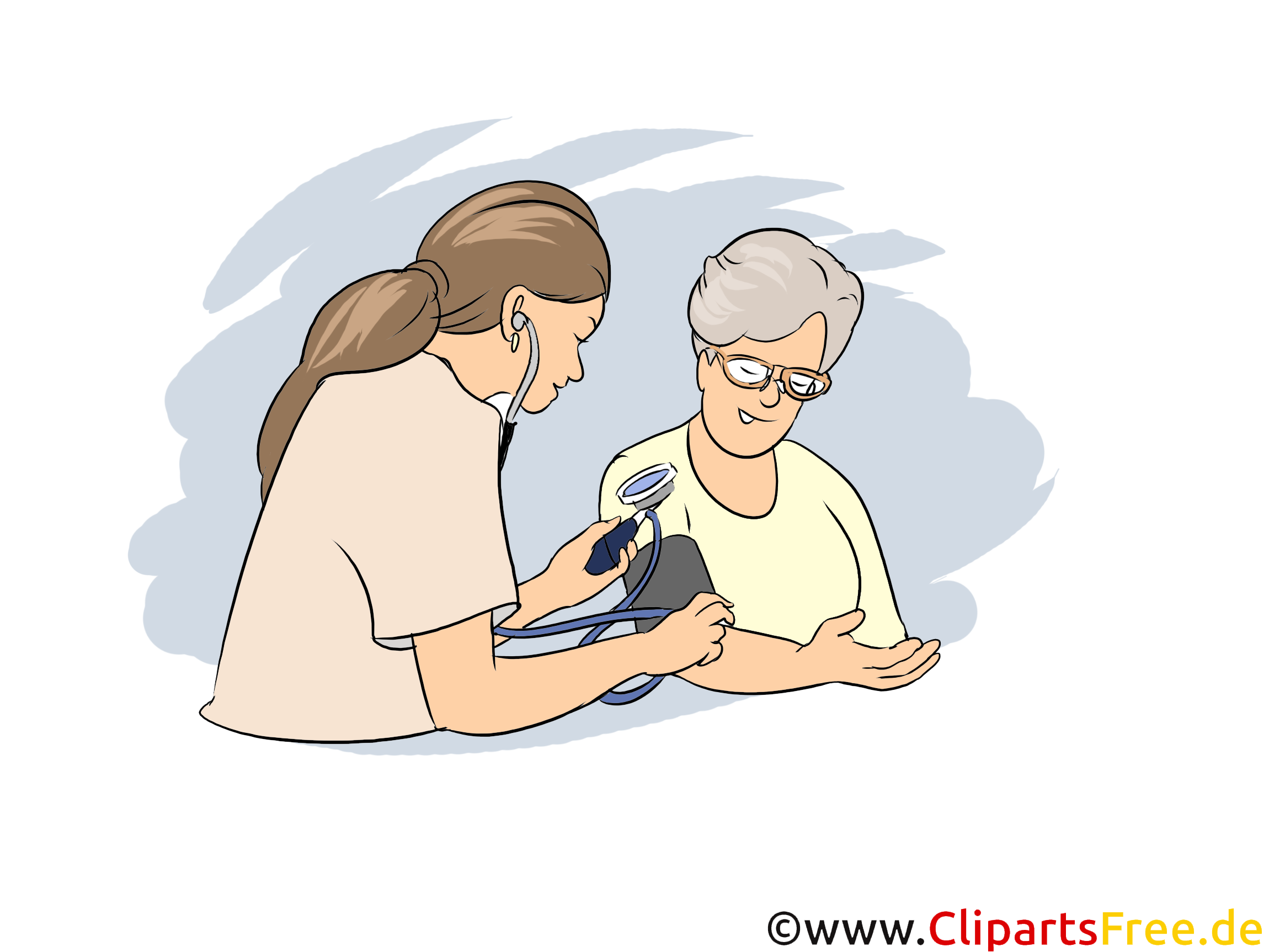 Krankenschwester Clipart, Bild, Grafik zum Thema Ausbildungsberufe