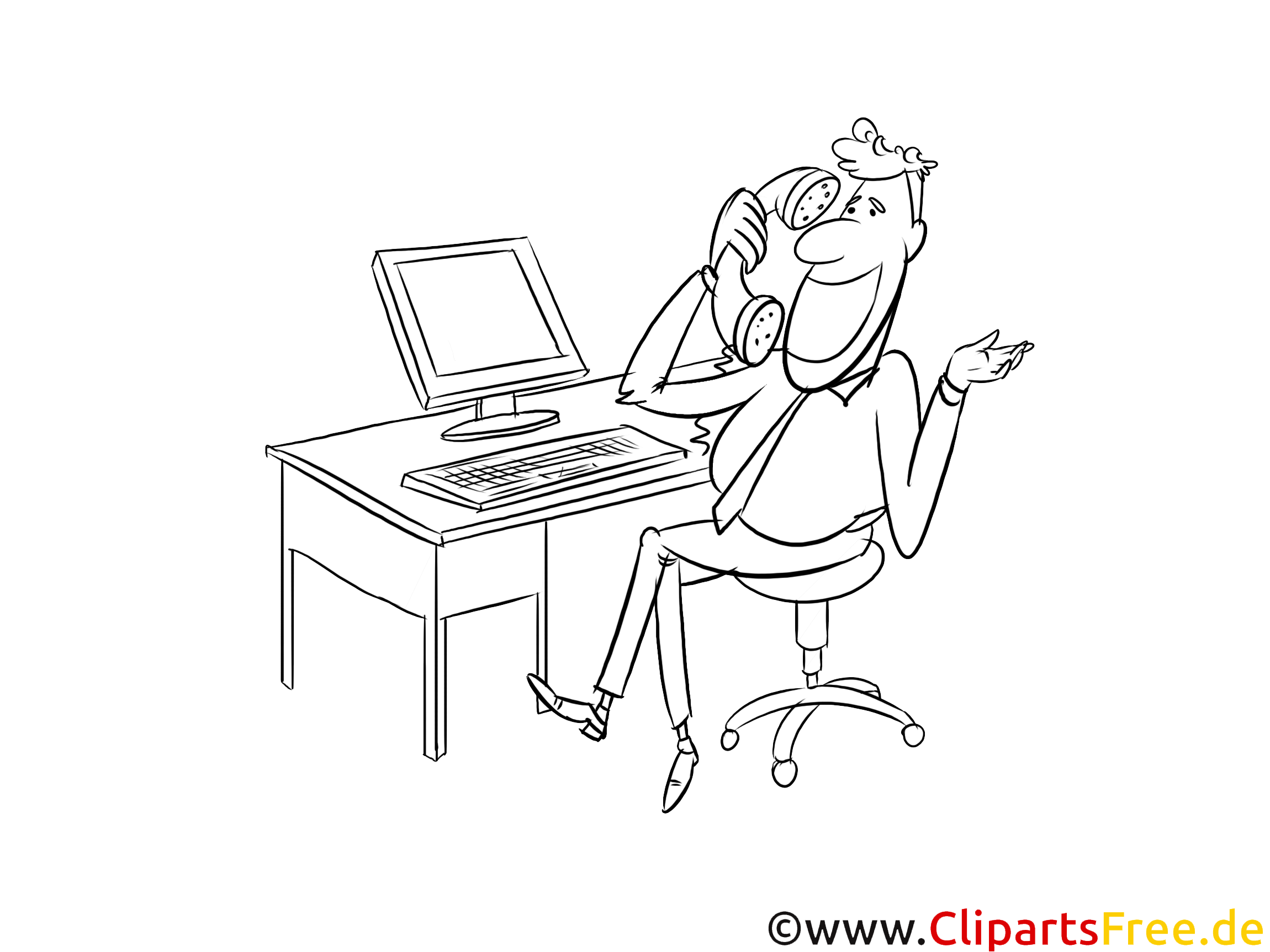Kaufmann Fur Versicherungen Und Finanzen Clipart Schwarz Weiss