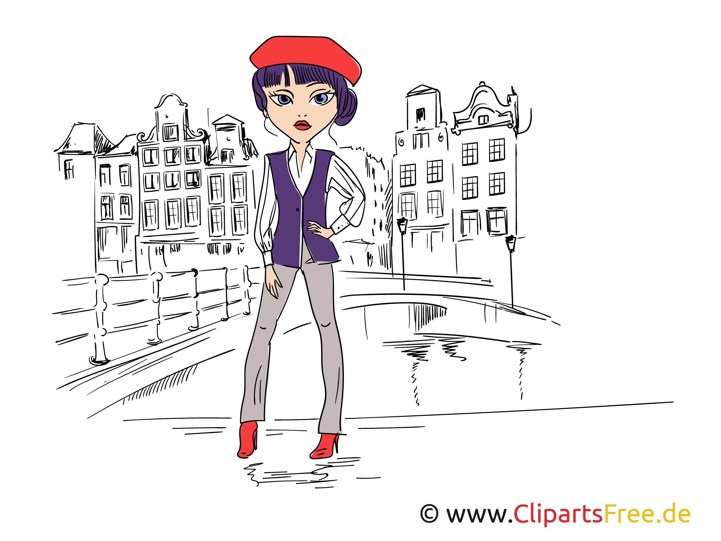 Beautiful Women Top Model Illustration Image Clipart