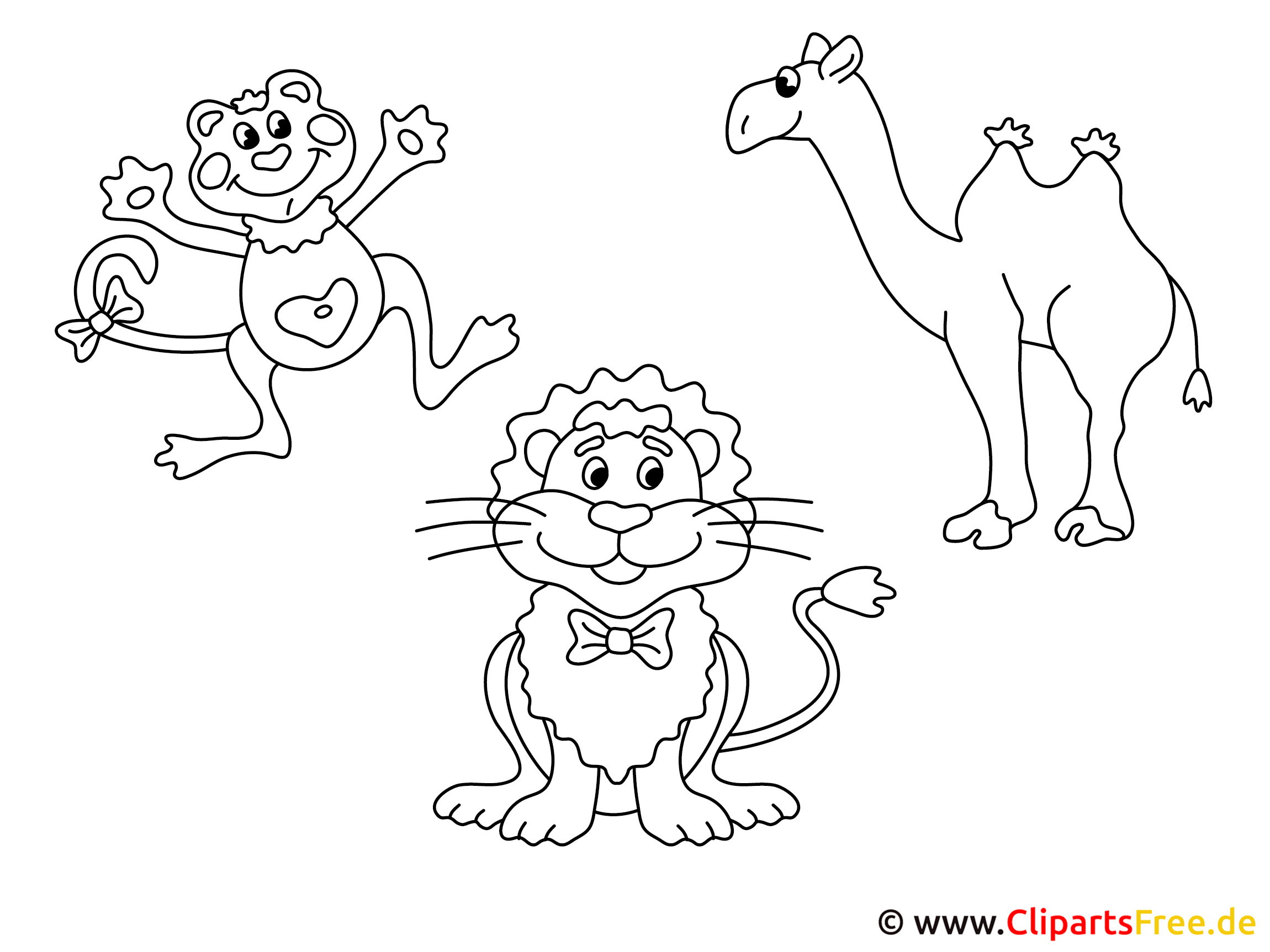 Plantillas para colorear gratis animales africanos
