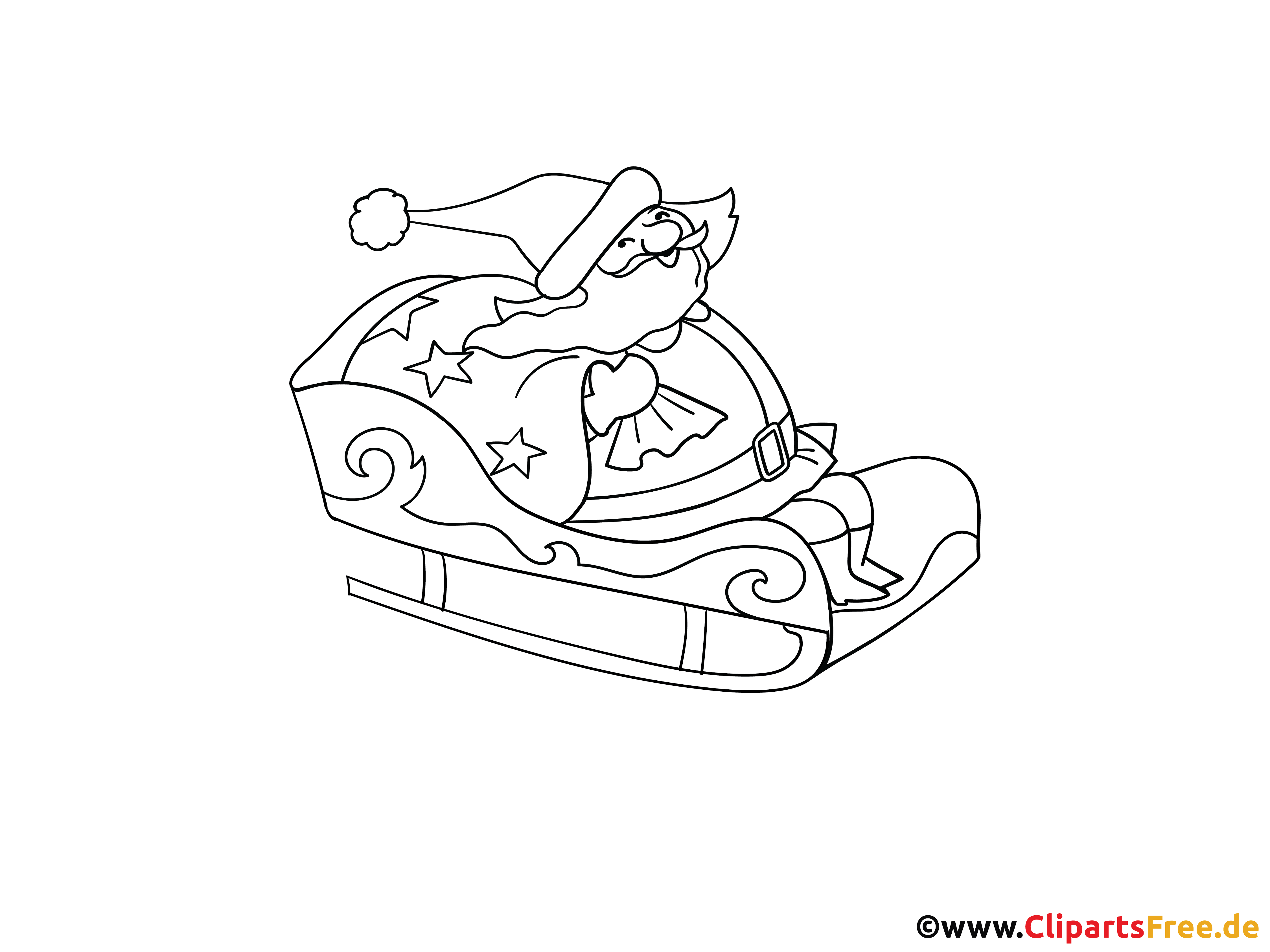 Kleurplaat Kerstman om af te drukken