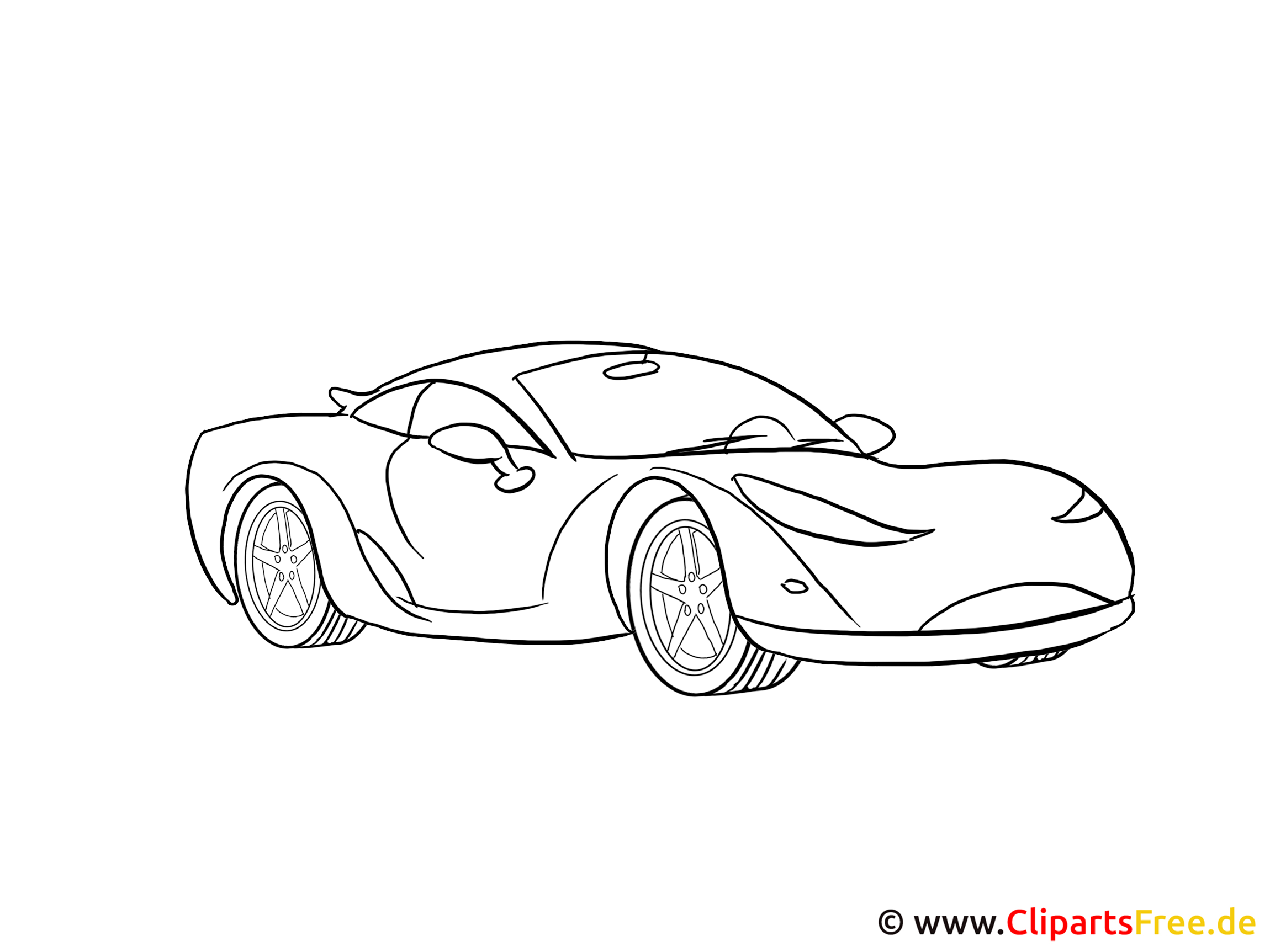 Cuadro para dibujar coche deportivo