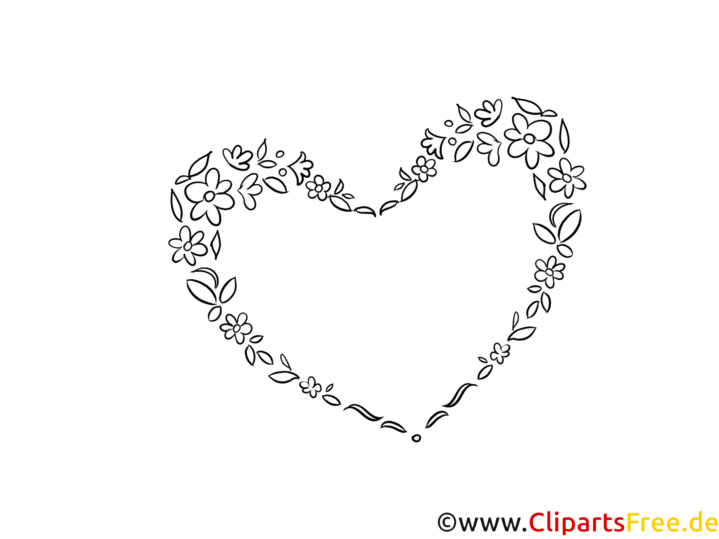 Hochzeit Und Liebe Herz Zum Ausmalen Herz Ausmalbild Kostenlose My