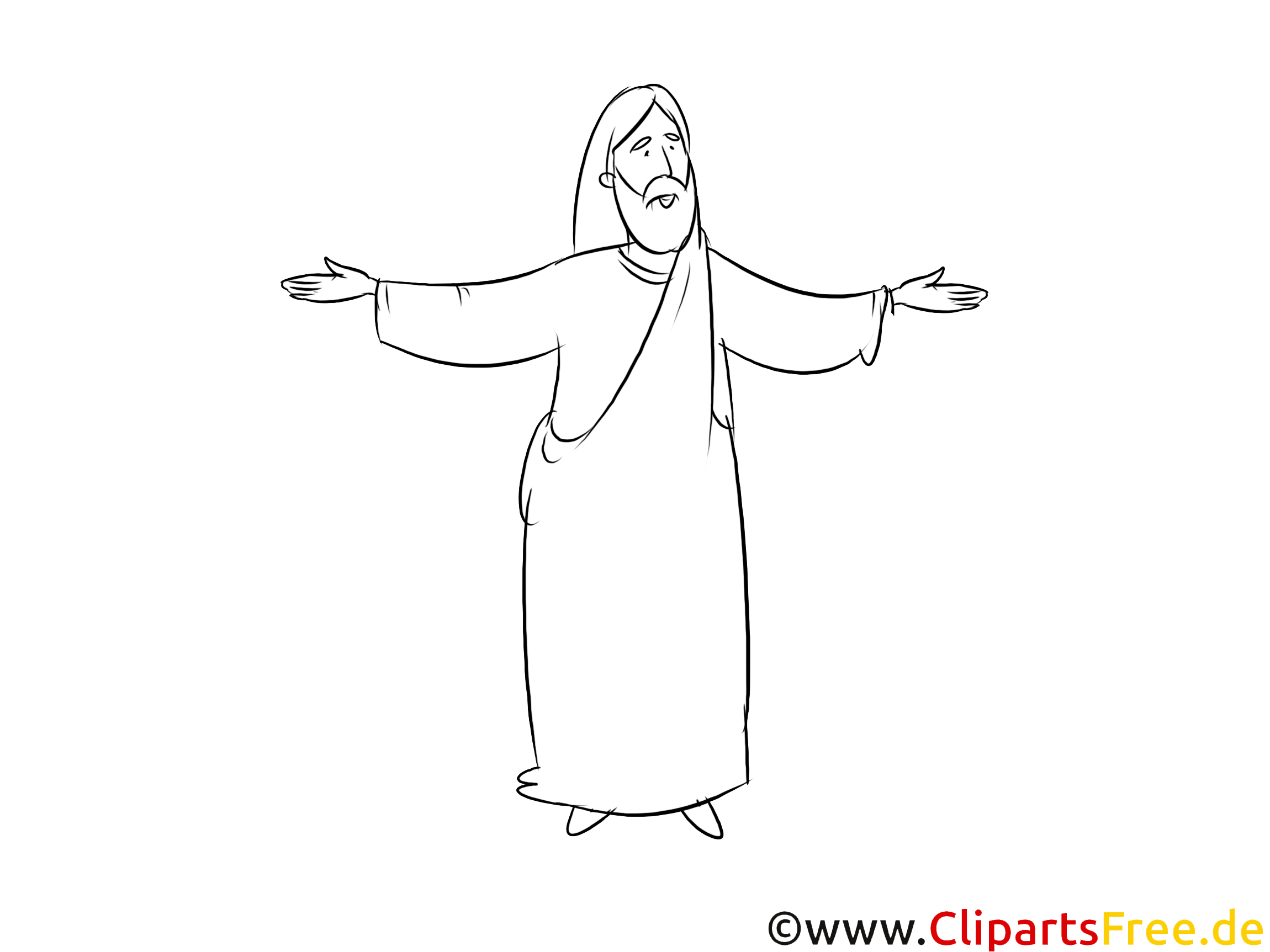 Desenho de Jesus para colorir fotos para a escola