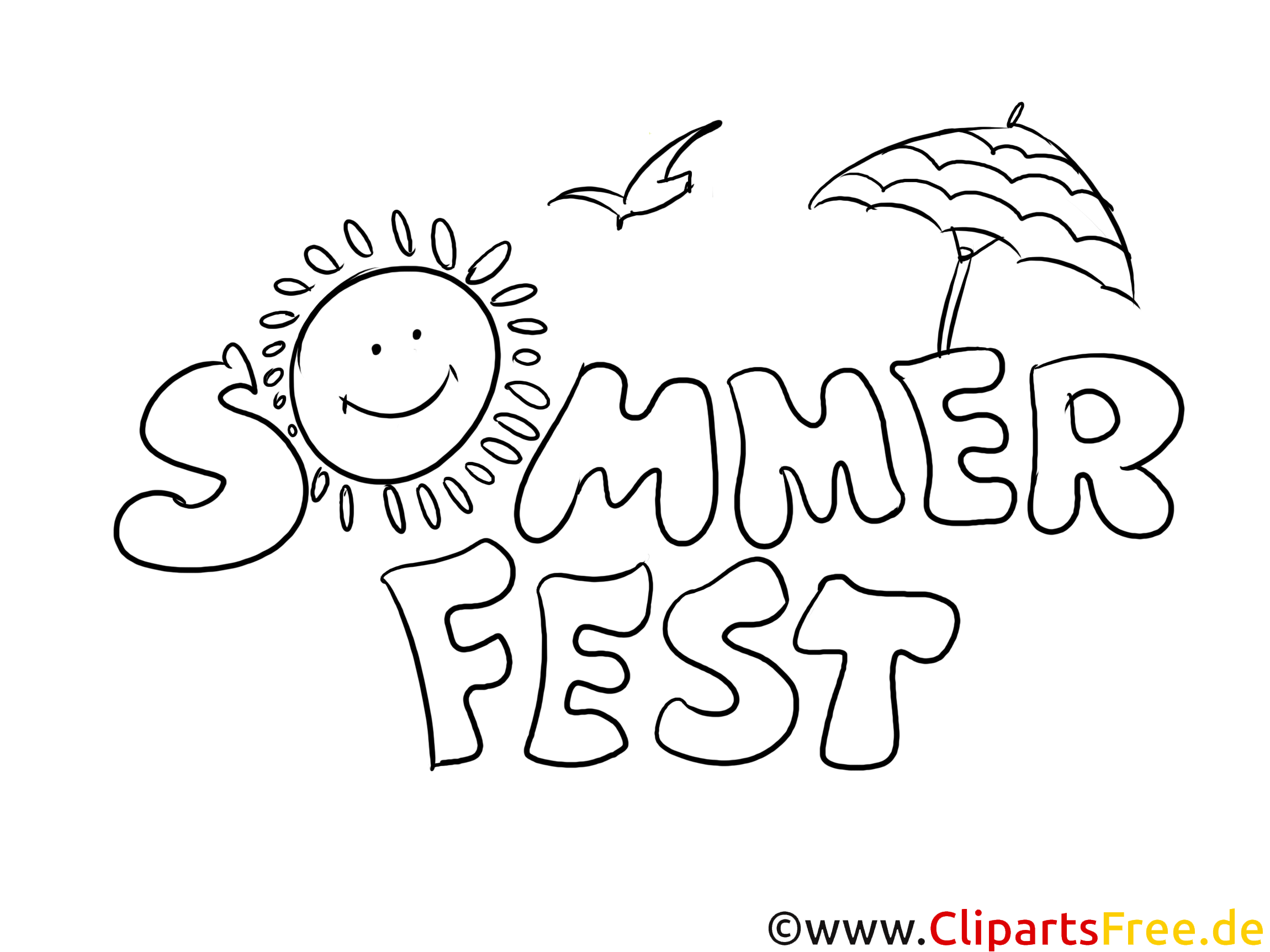 Malvorlage fest information