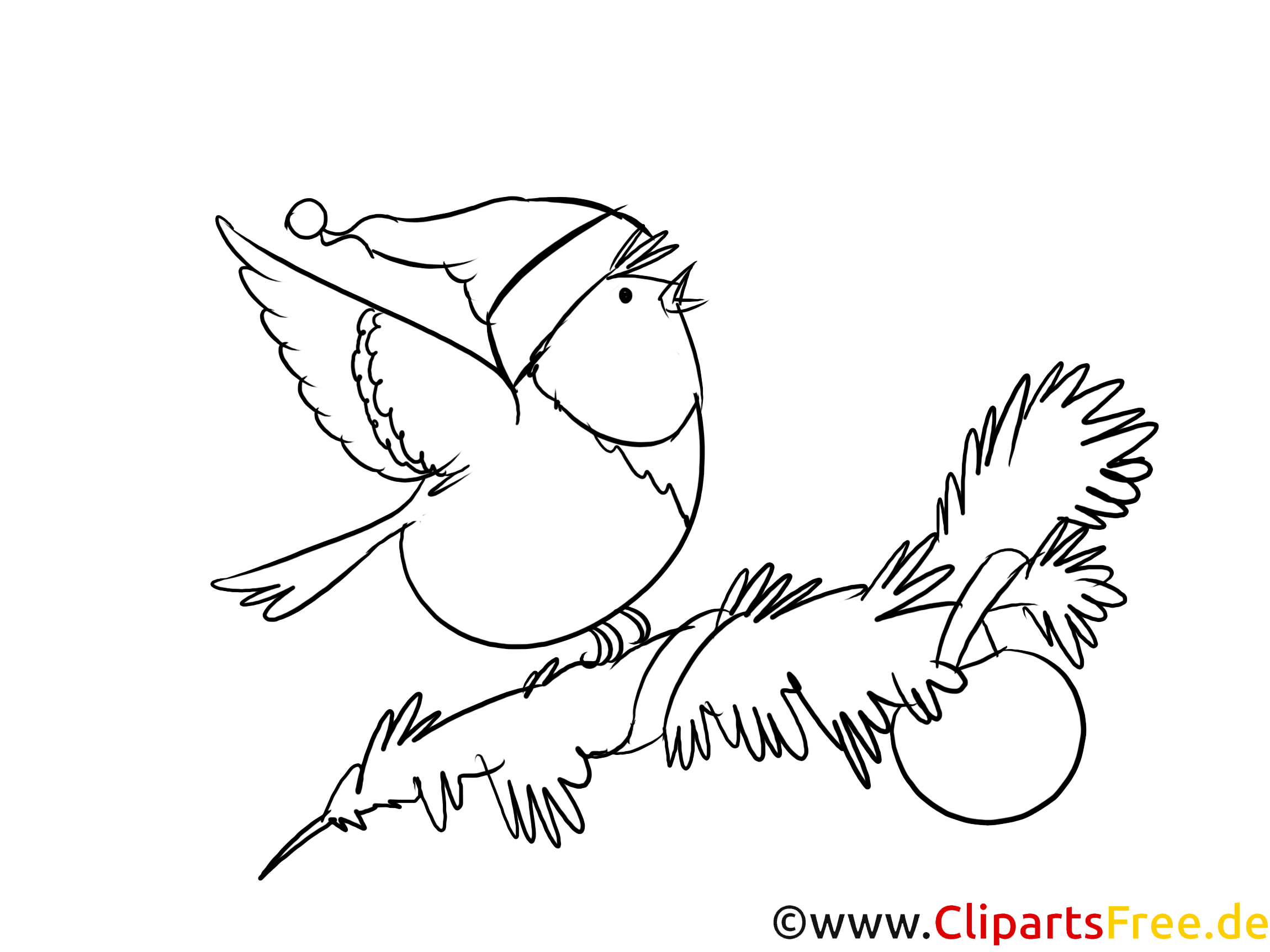 Weihnachts Grafiken zum Ausmalen