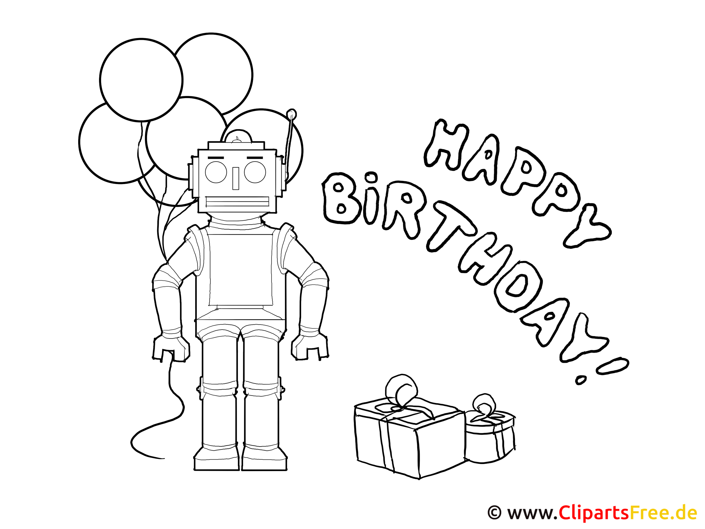 Coloring pictures birthday - pictures for school