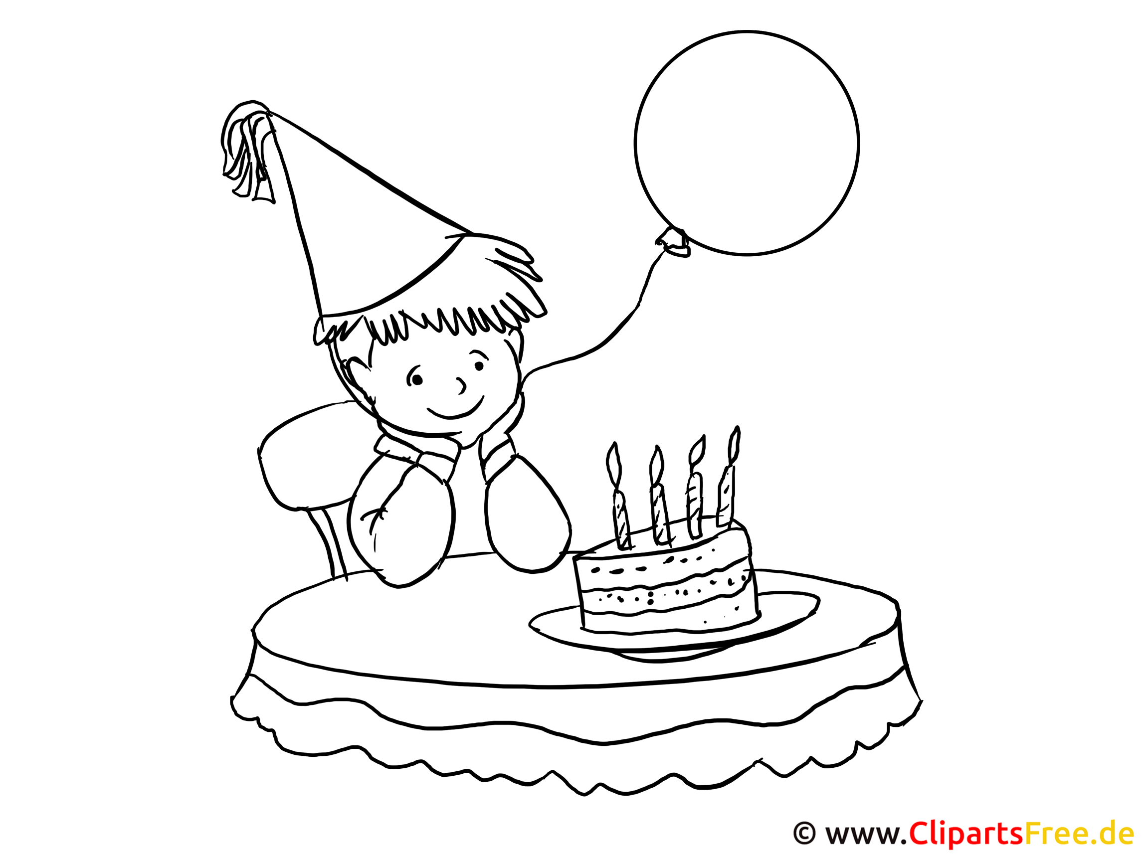 Malvorlage Geburtstag