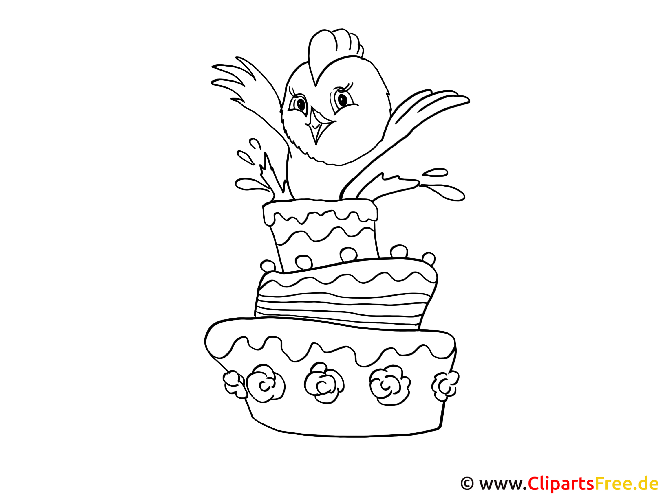 Malvorlage zum Geburtstag