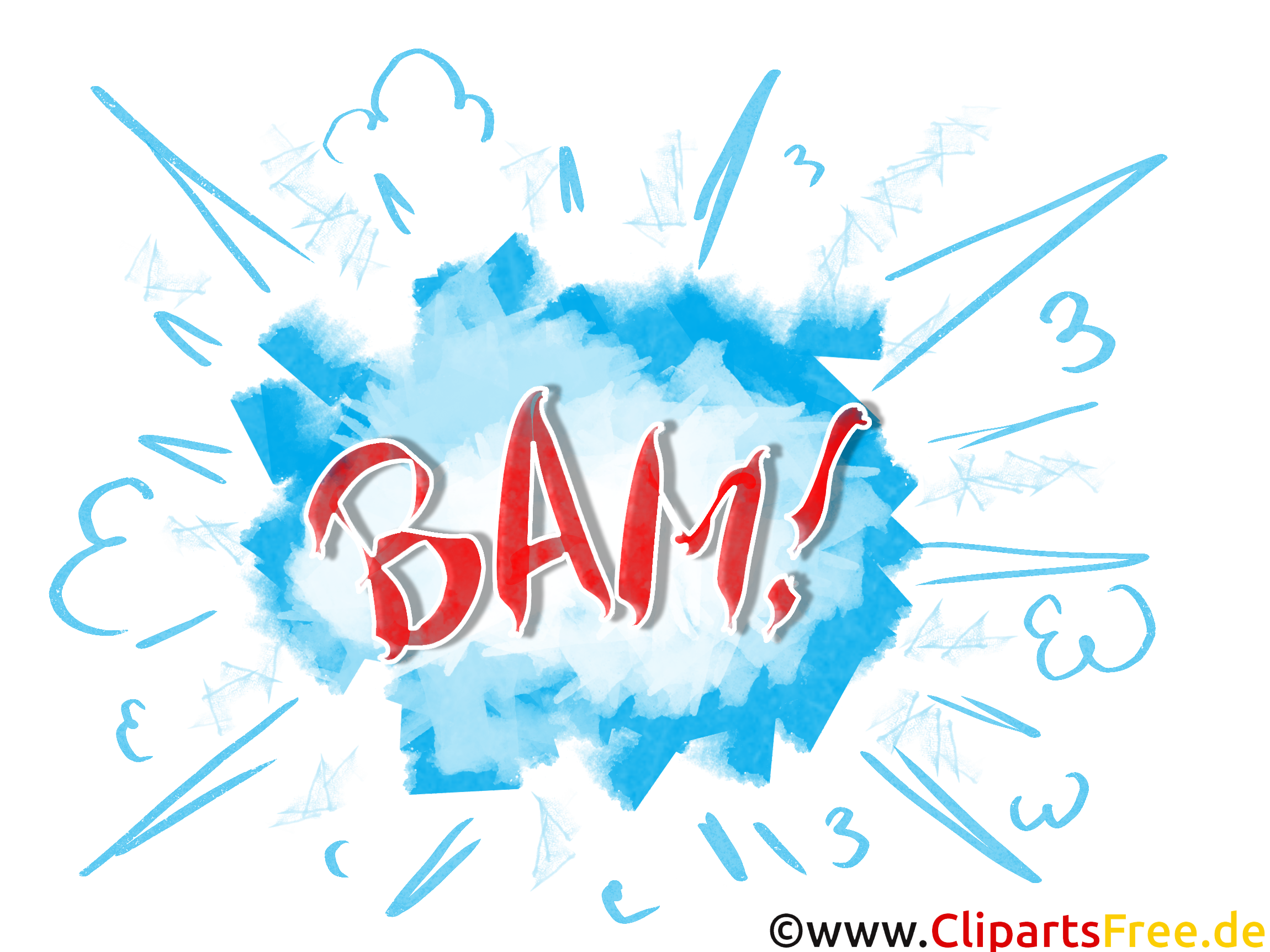 Bam Comic Illustration, Pop Art Bild