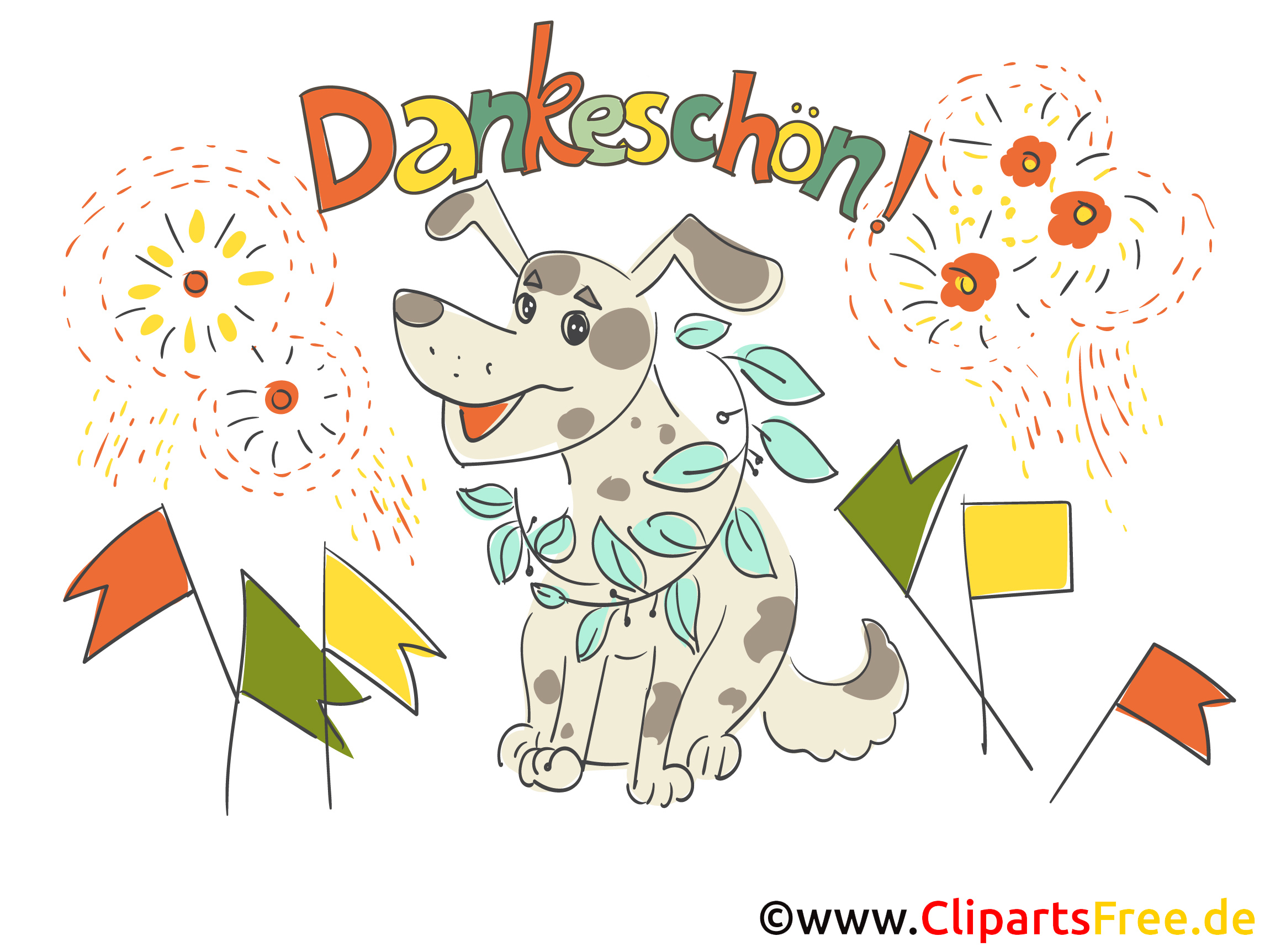 Danke E-Karte zum Kindergeburtstag