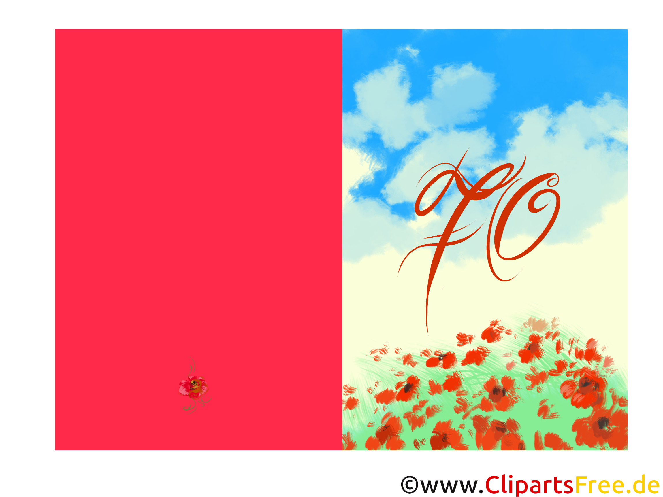 Carte D Anniversaire Ronde 70 Ans D Anniversaire