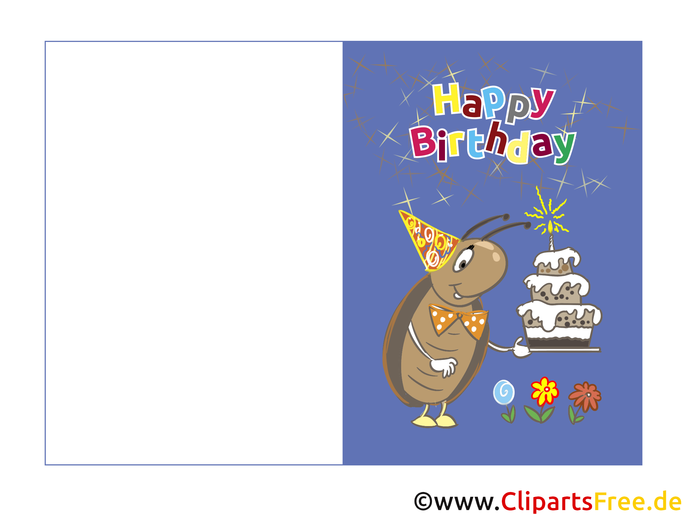 Faltkarten zum Geburtstag selbst Drucken