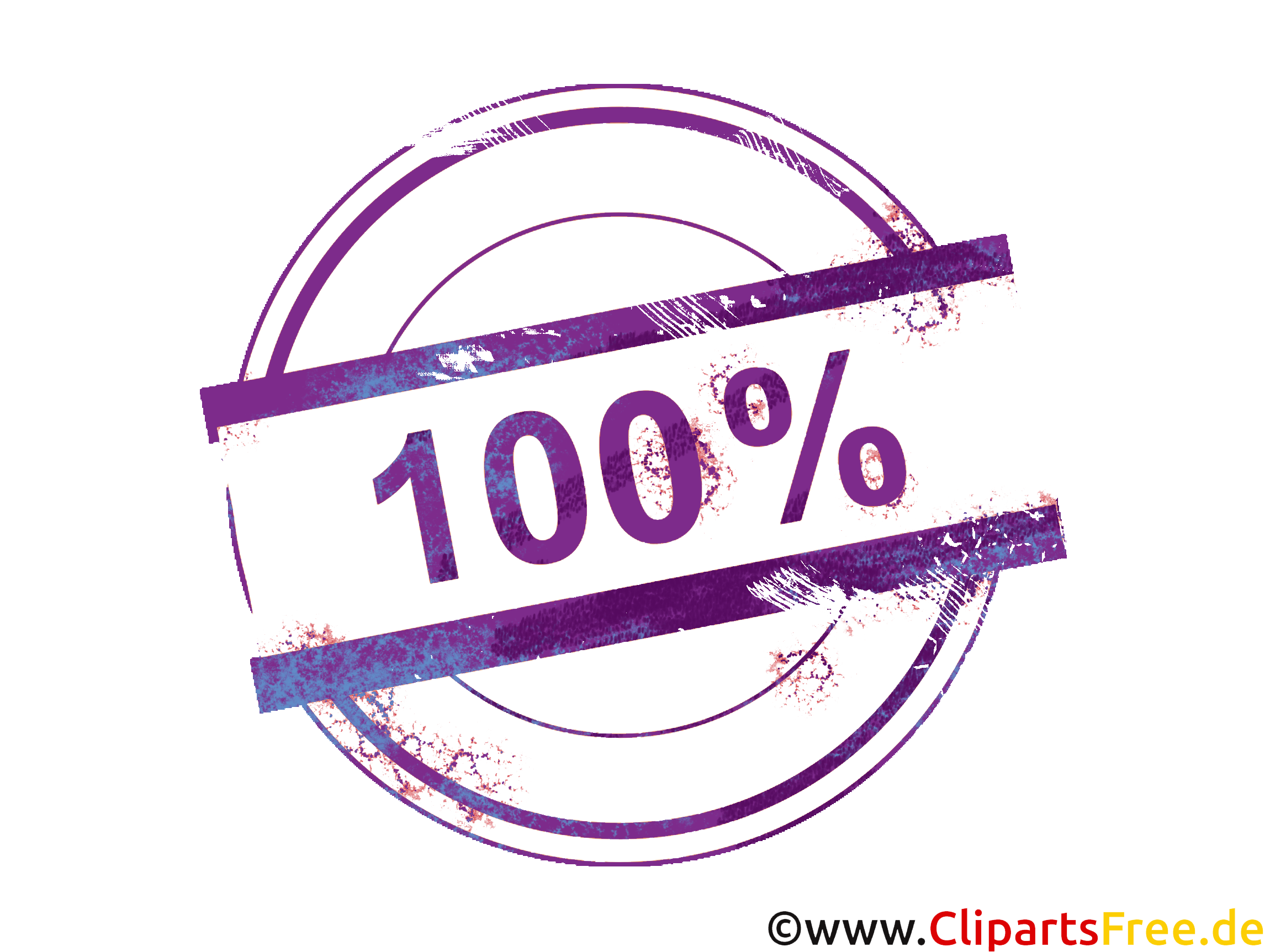 Stempel Clipart 100 Prozent