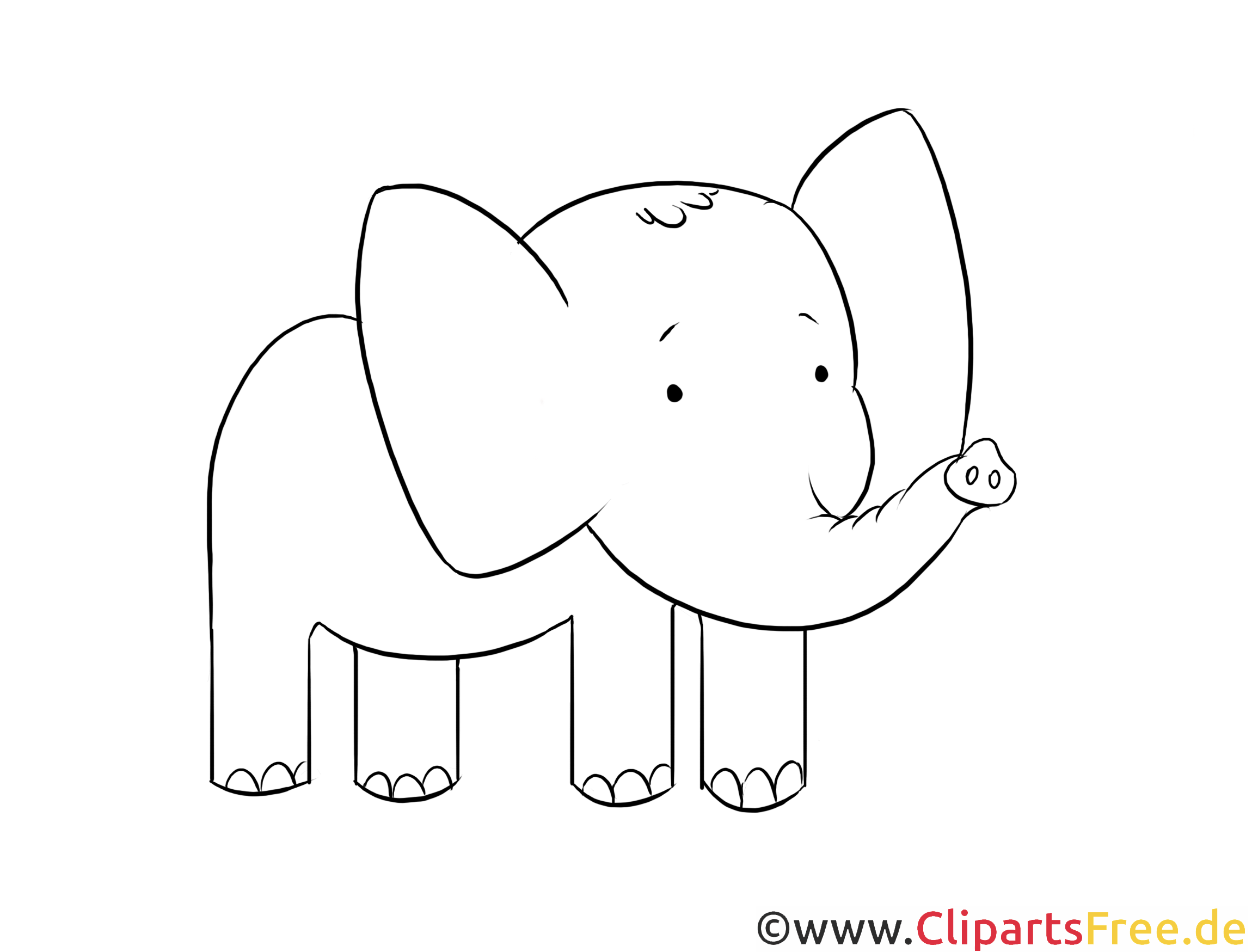 Elefant Laubsägevorlage - Vorlagen zum Aussägen von Holztieren