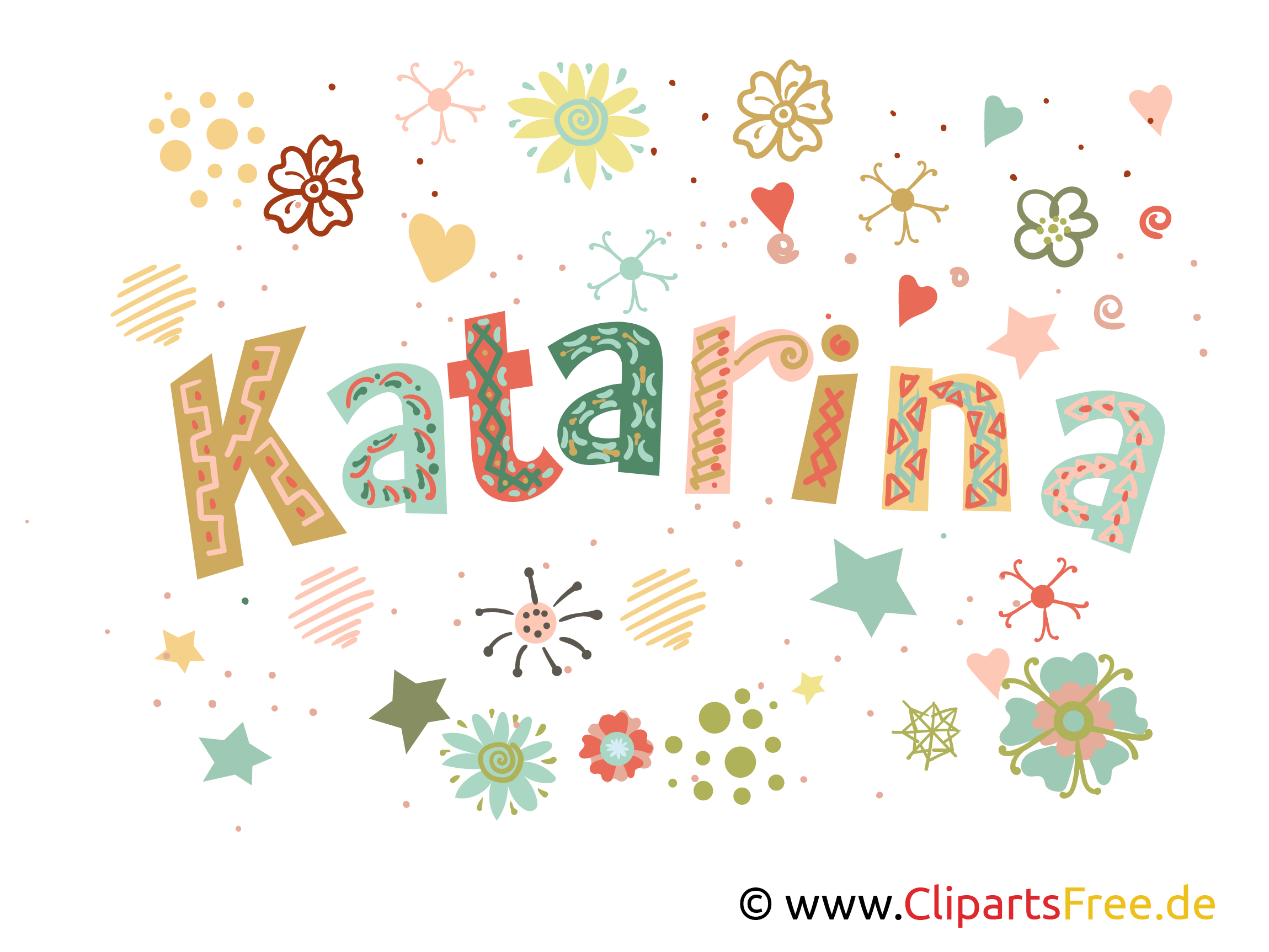 Katarina Name Bild, Illustration, Clipart