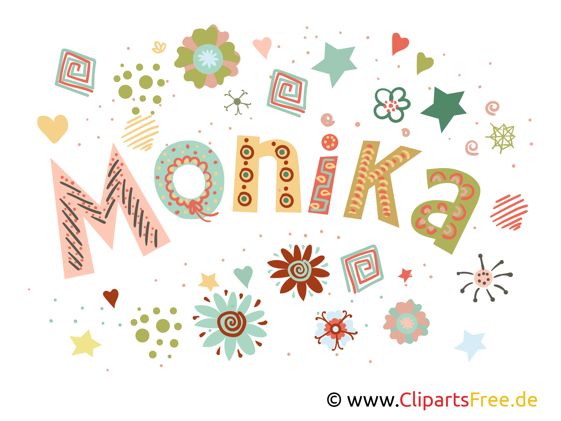 Monika Name Wallpaper