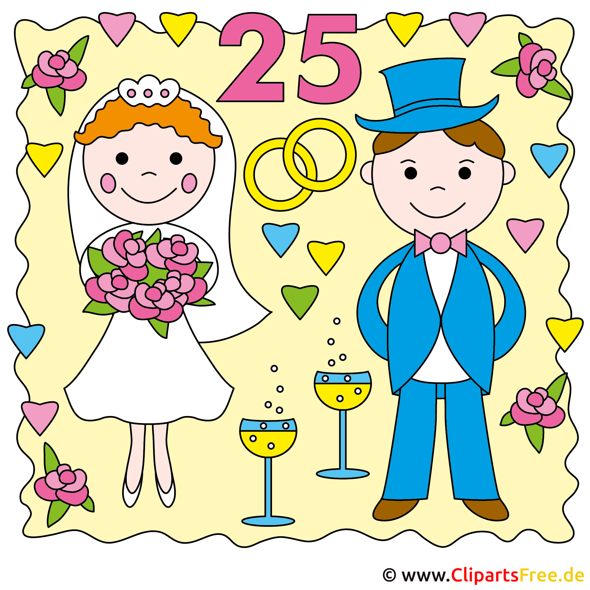 Gluckwunsche Zur Silberhochzeit Clipart