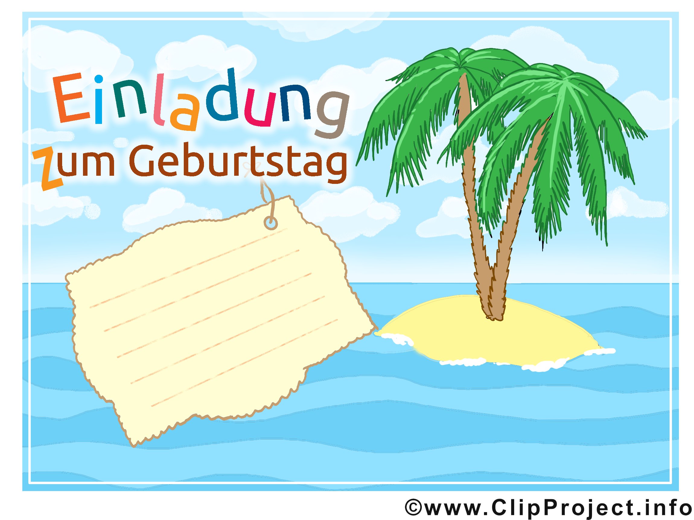 Geburtstagseinladungen Vorlage