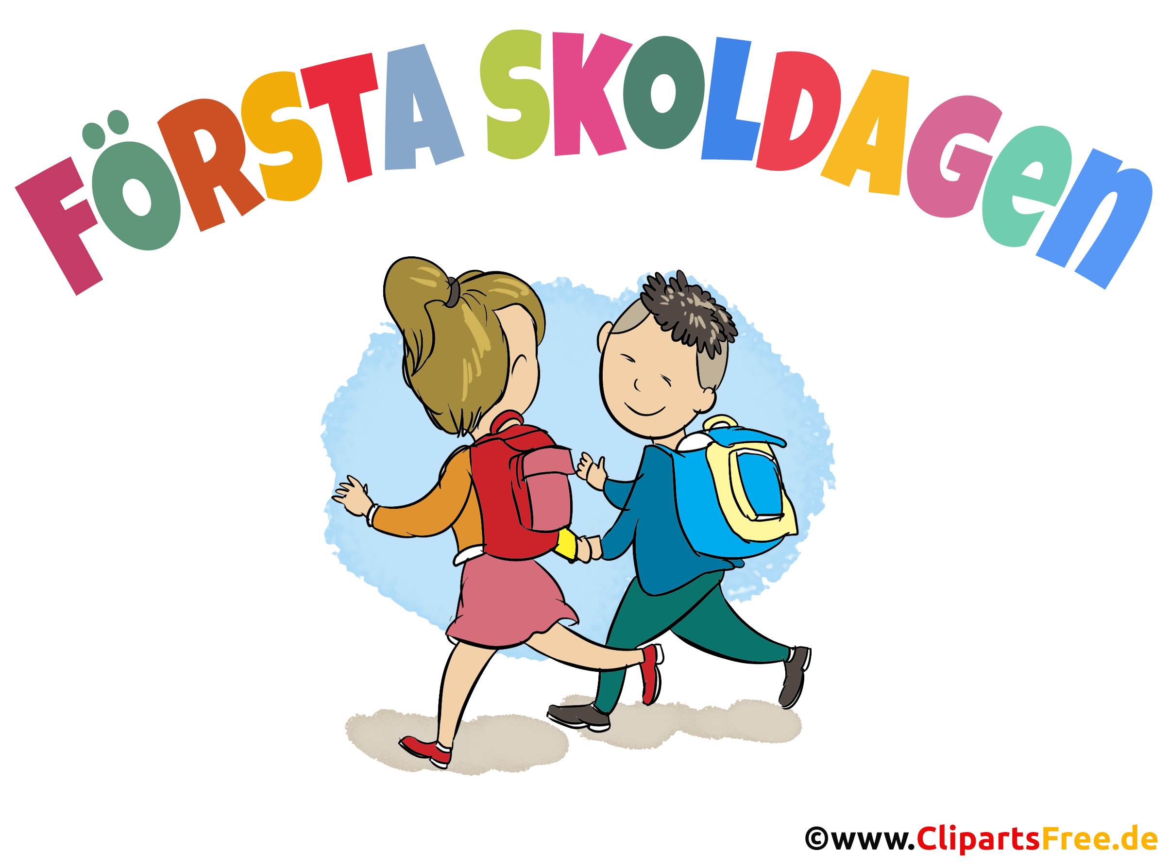 スウェーデンのクリップアート 創造的なイラストの学校の初日 スウェーデンのクリップアート 創造的なイラストの学校の初日
