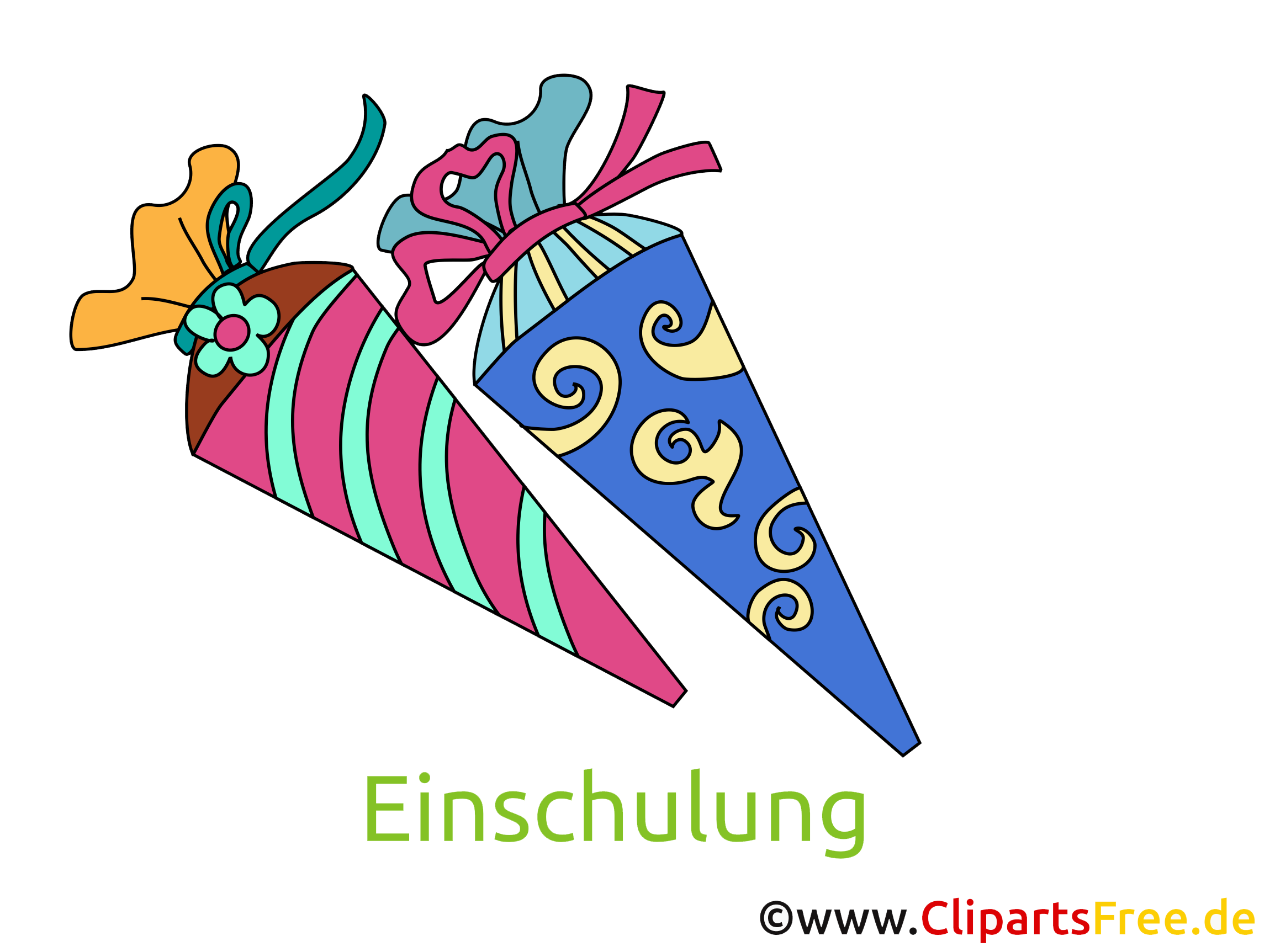 Schultuten Bilder Cliparts Illustrationen