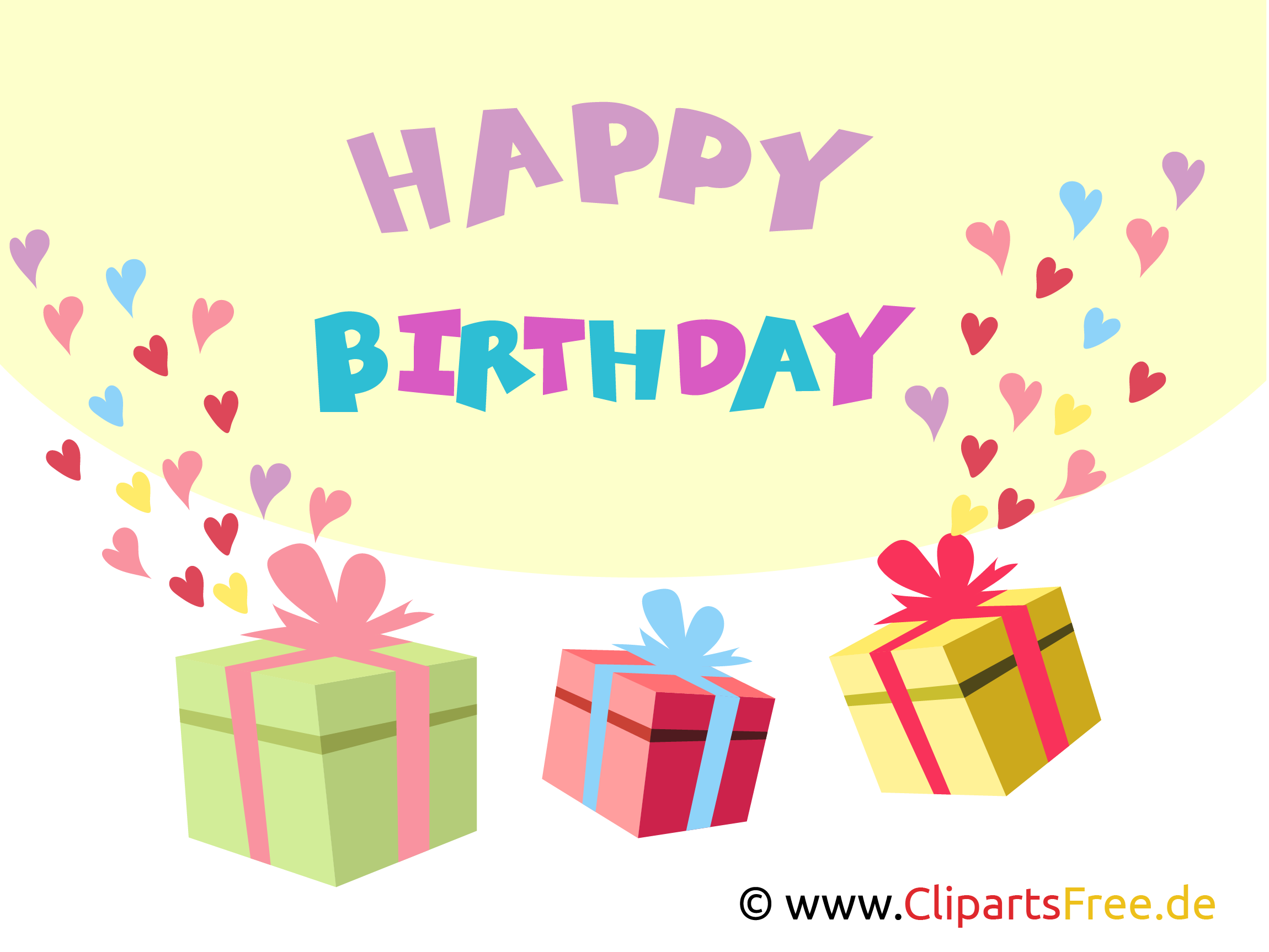 Happy Birthday Clip Art Geschenke