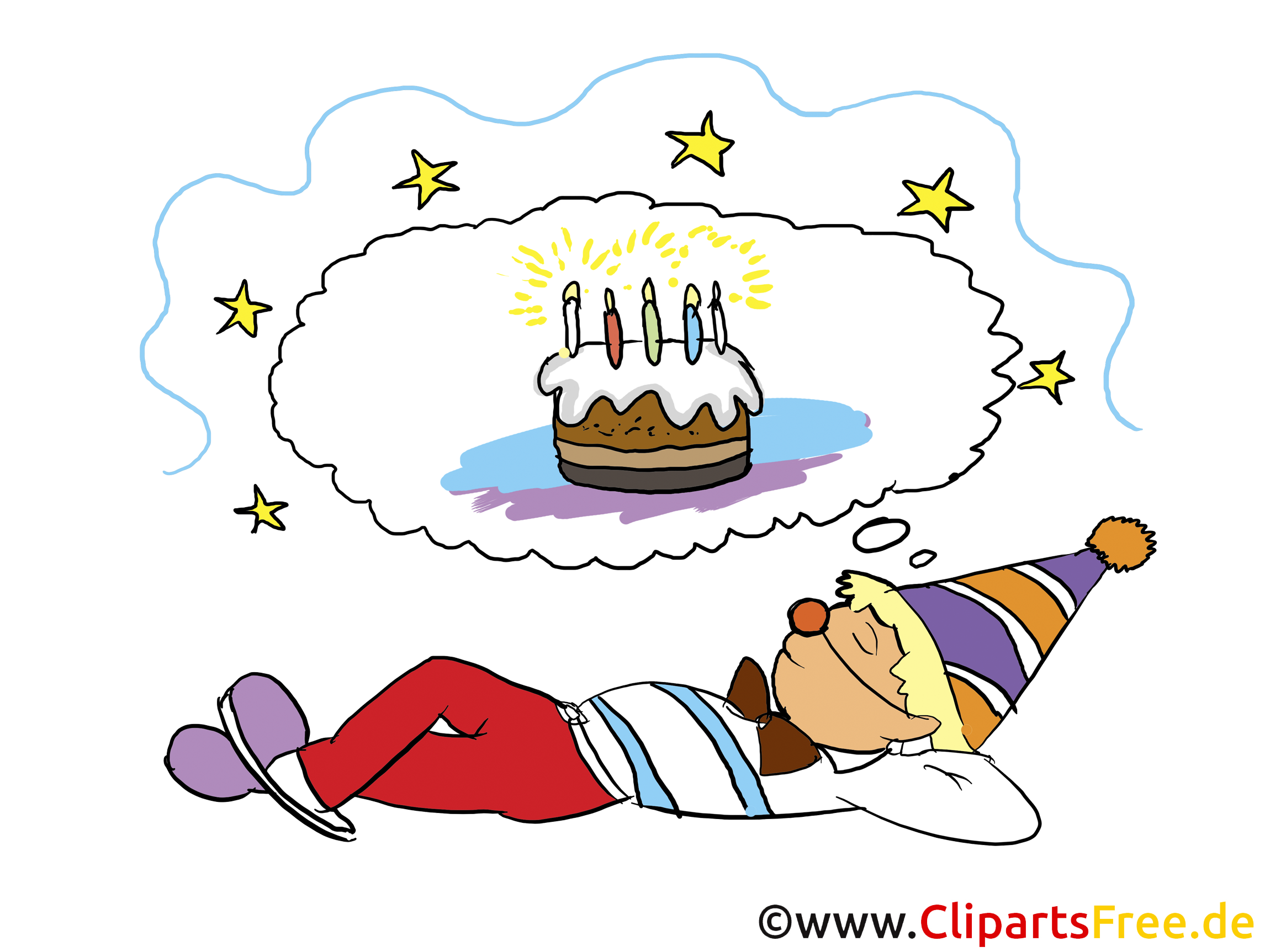 Happy Birthday Greeting Cartoon