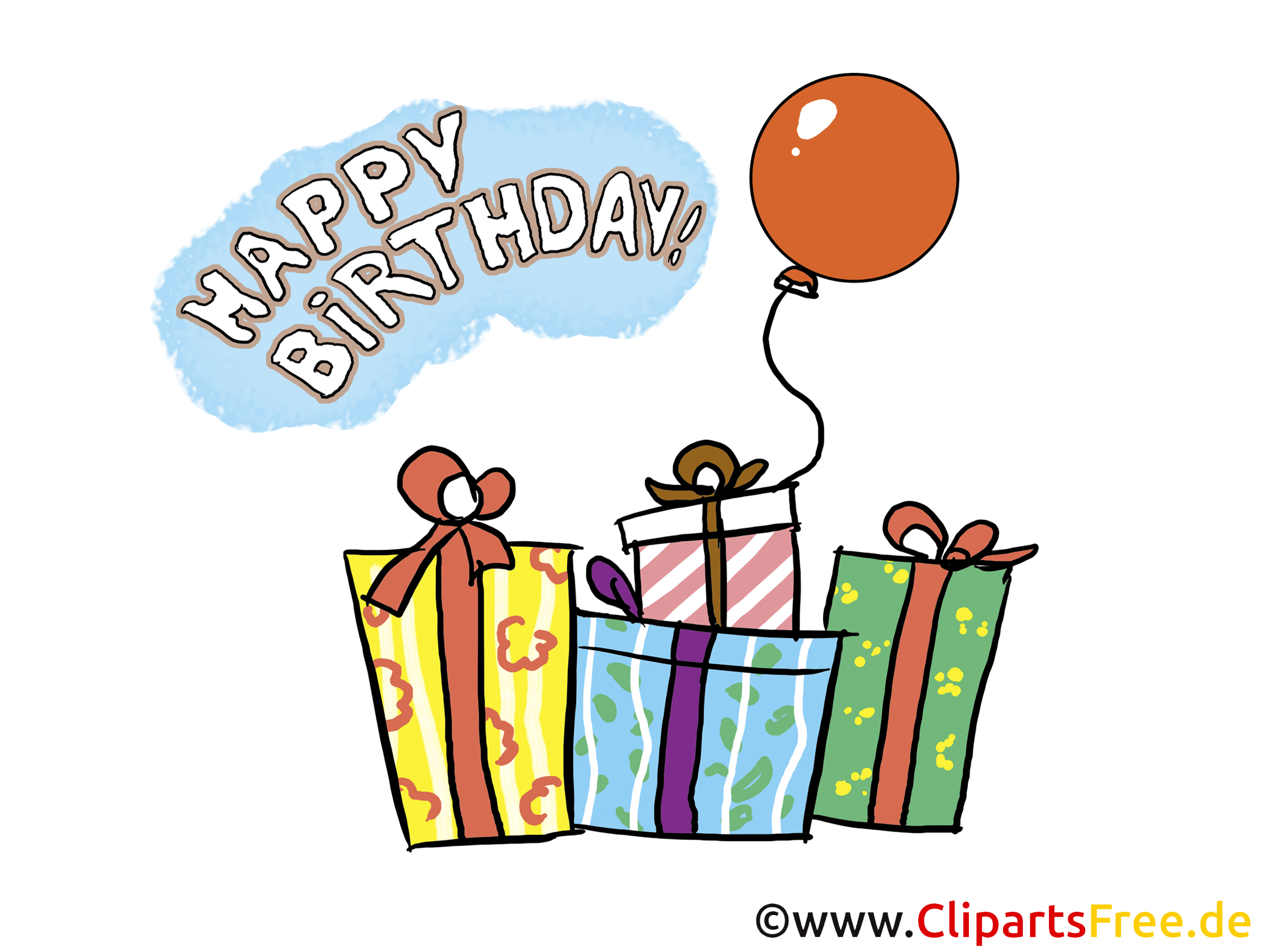 Happy Birthday Clip Art, free images collection, illustration, free clipart, ...