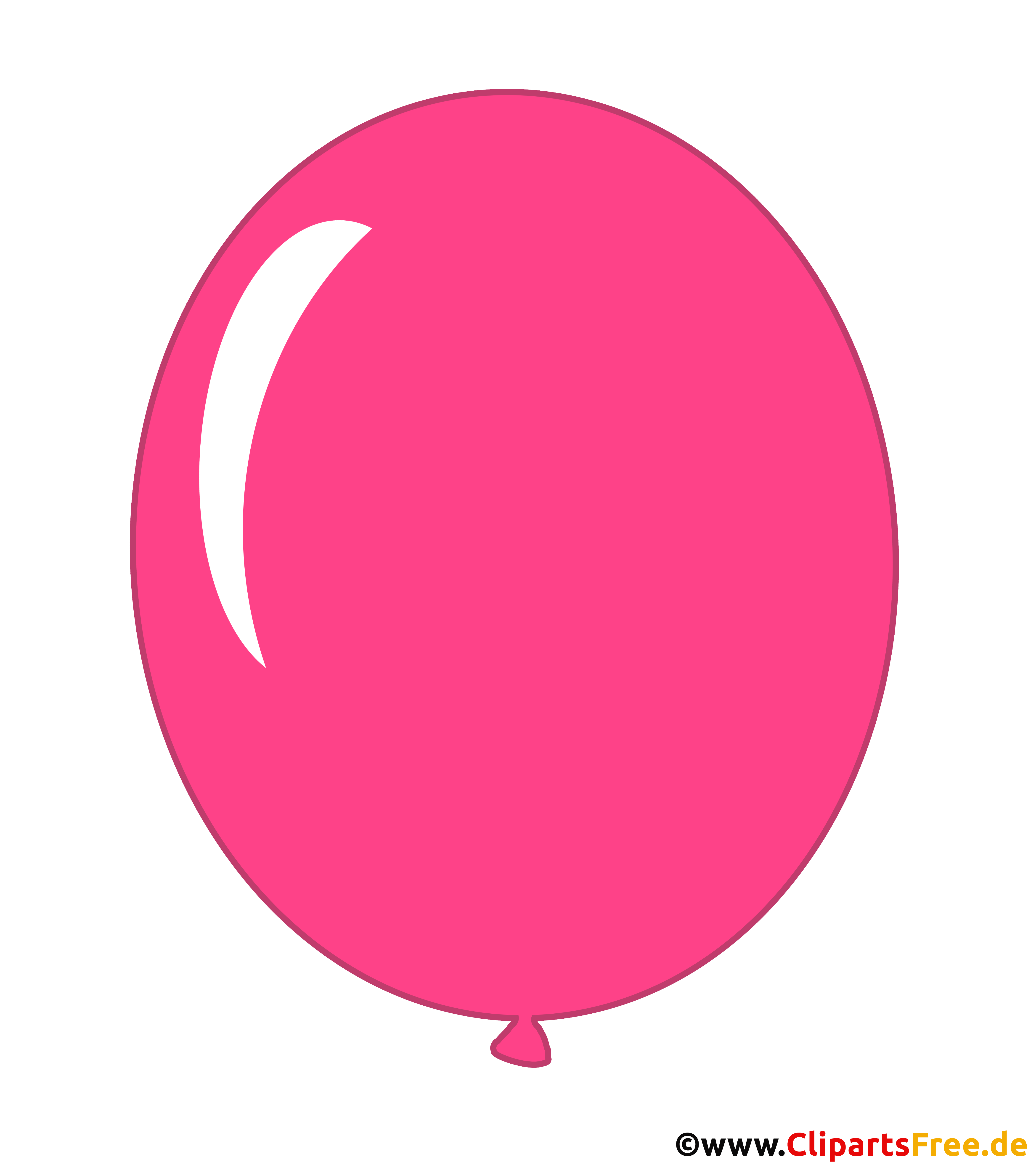 Lugballon Pers Komiese Illustrasie Deursigtig