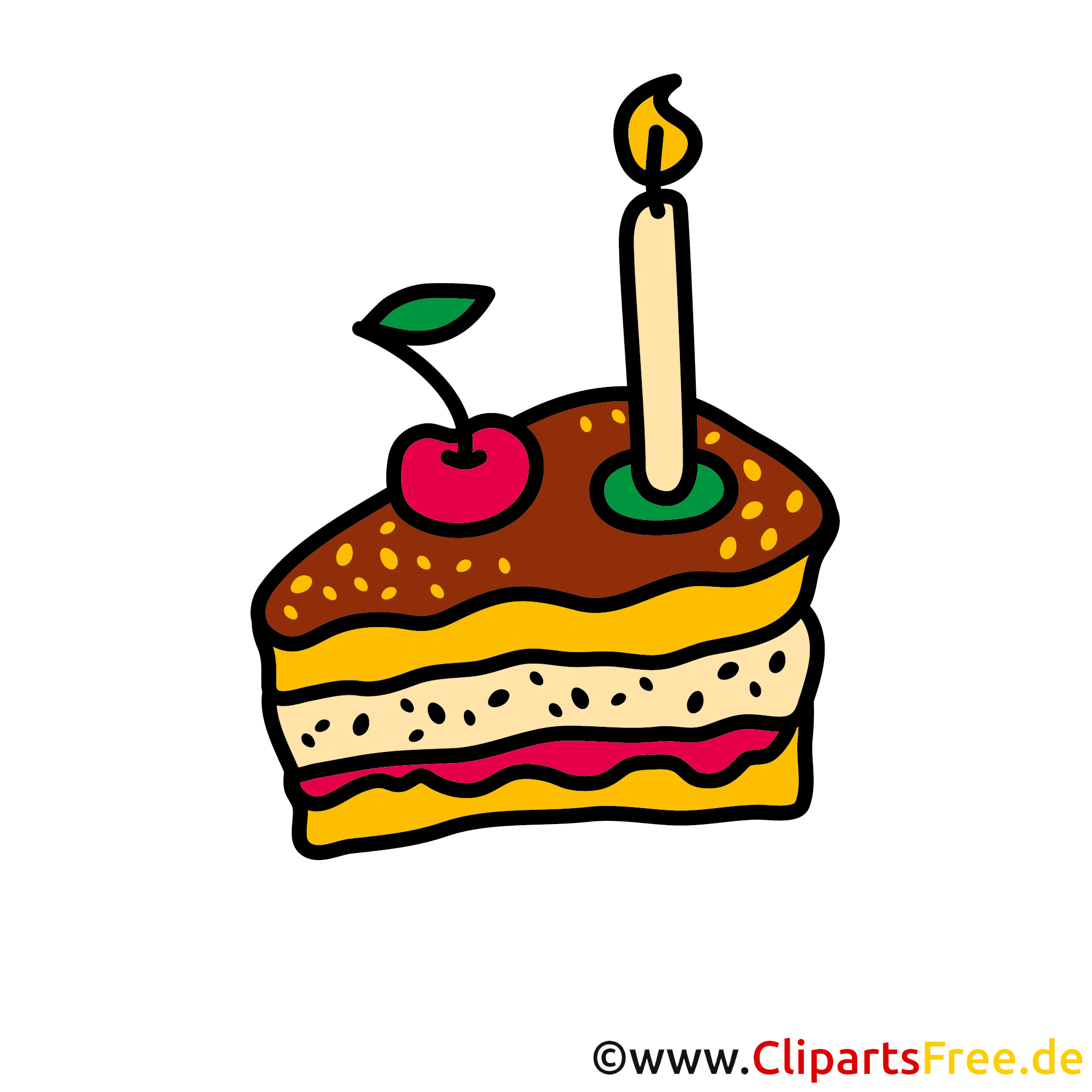 Imagens de clipart de bolo de aniversário grátis