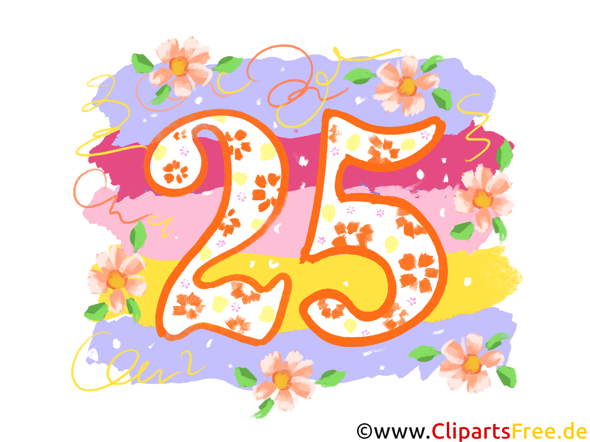 Цифра 25 картинка