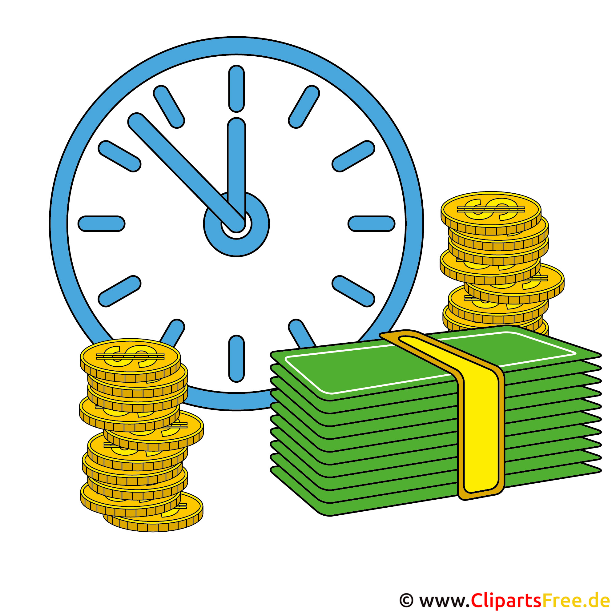 Time is Money Clip Art free