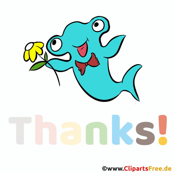 Danksagung auf Englisch Gif Clipart animiert