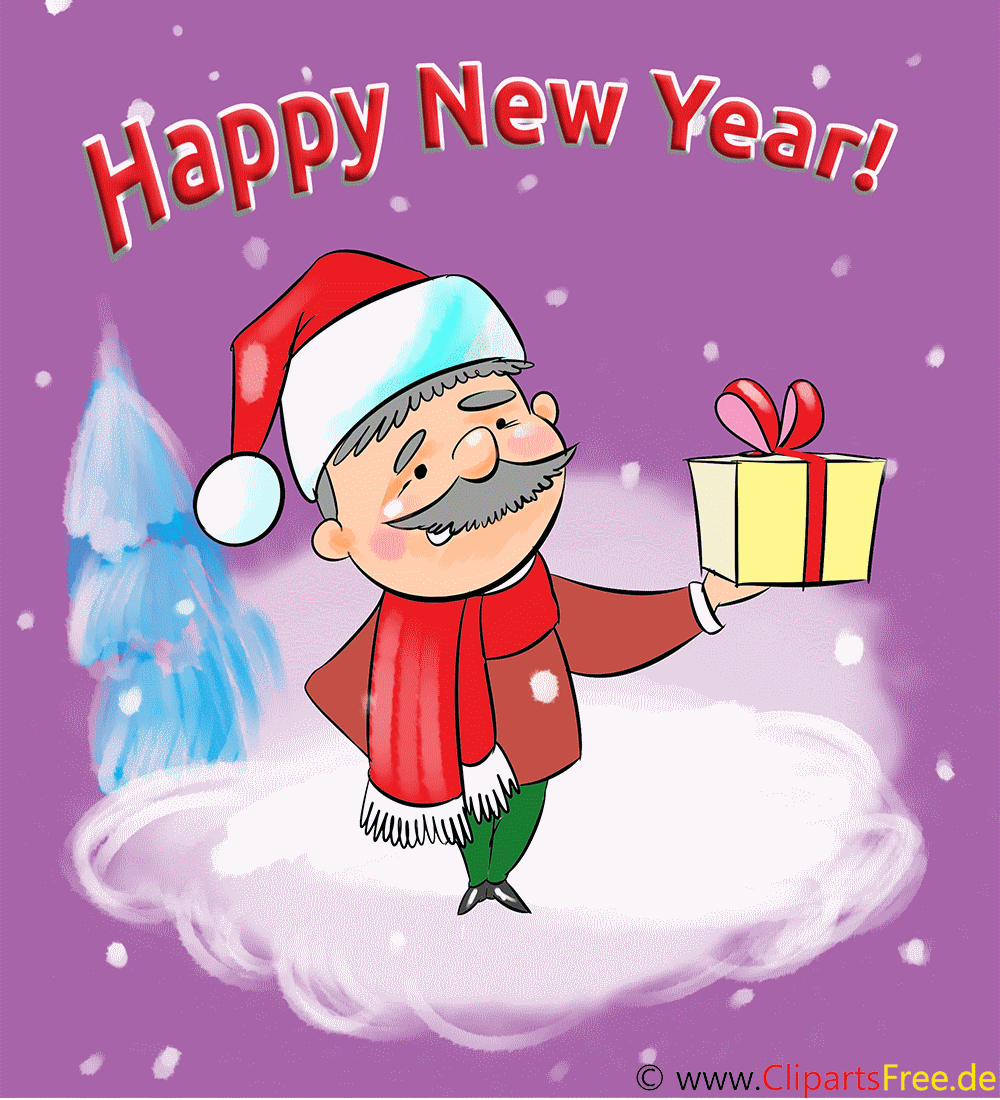 Witzige gif Bilder Neujahr und Silvester