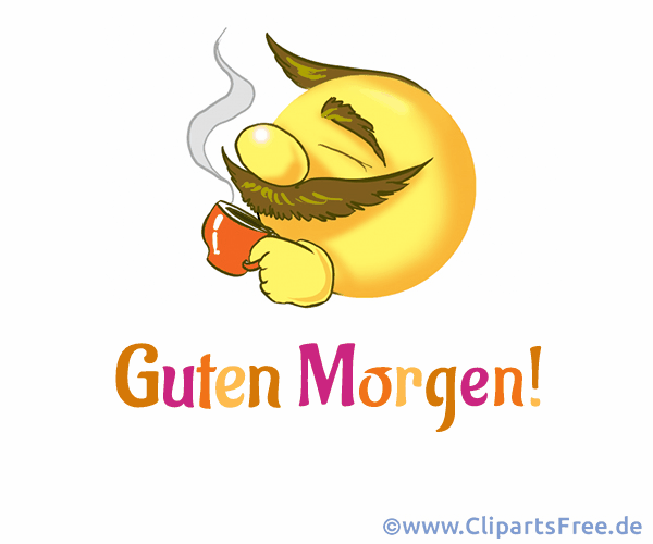 Smiley mit Tasse Kaffee Guten Grüsse Gifs