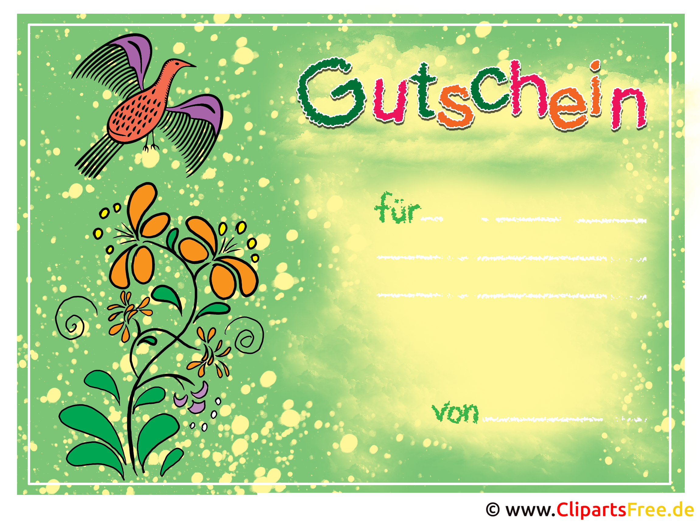 Gutscheine Vorlagen Word