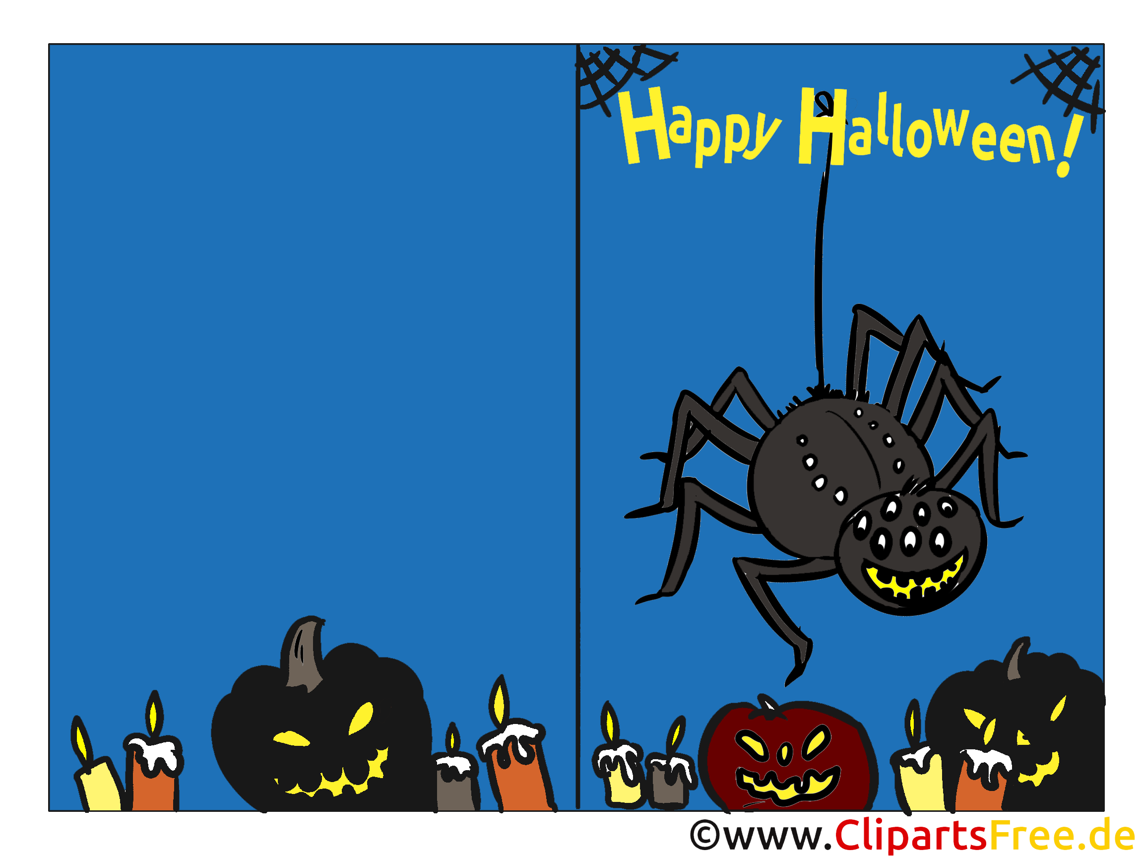 Kostenlose Einladung zur Halloweenparty zum Ausdrucken