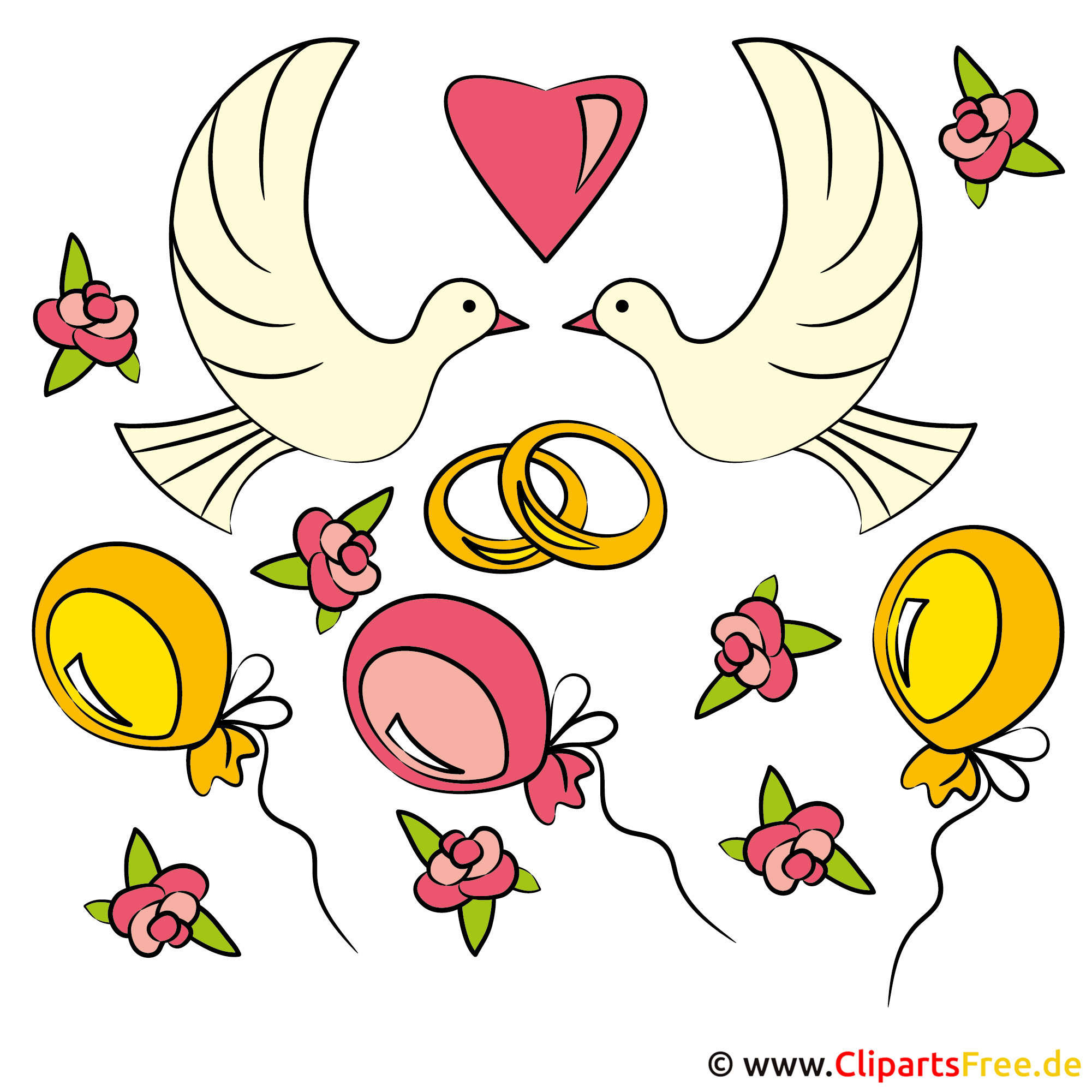 Clipart Gluckwunsch Zur Hochzeit Kostenlos