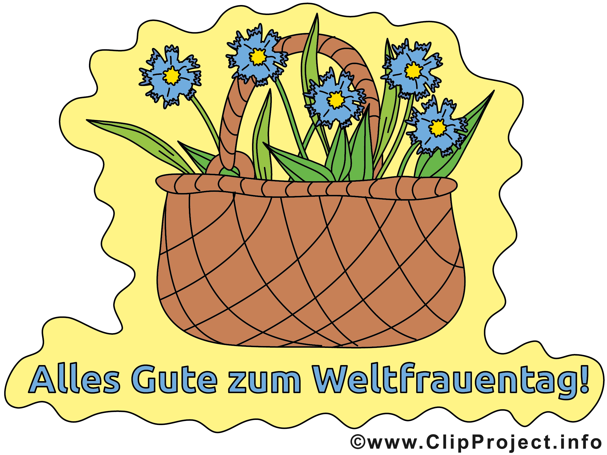 Blumen zum Frauentag Karte
