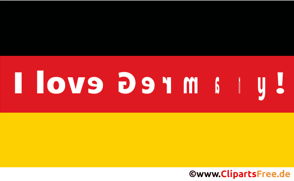 Ich liebe Deutschland Clipart, Gif, Animation