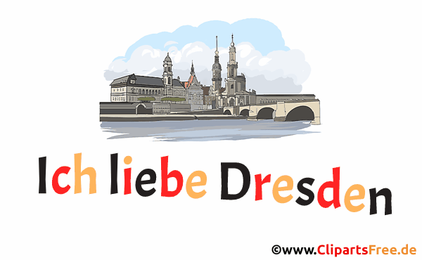 Saya suka animasi Dresden gif clipart kotakota Jerman