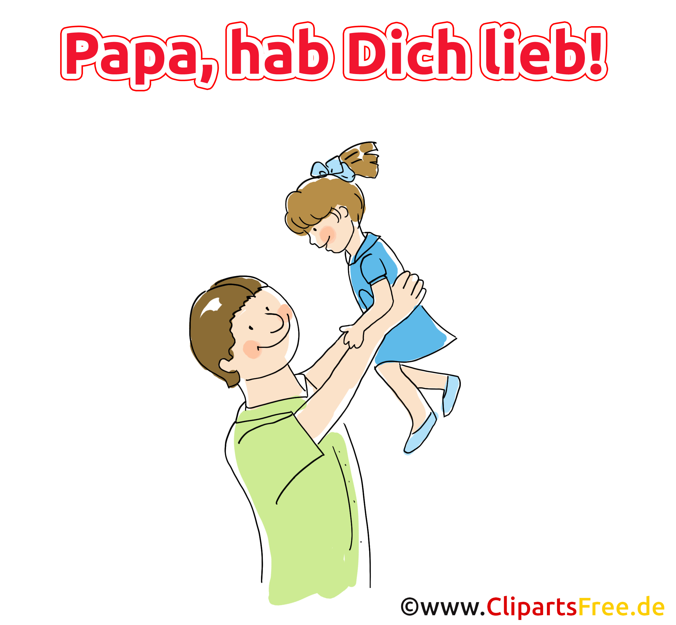 Bild mit Spruch zum Vatertag