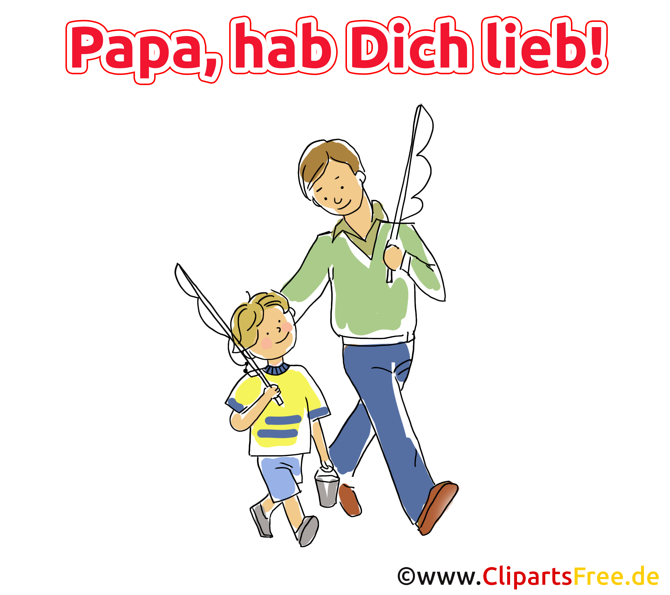 Glückwunsch zum Vatertag Bild