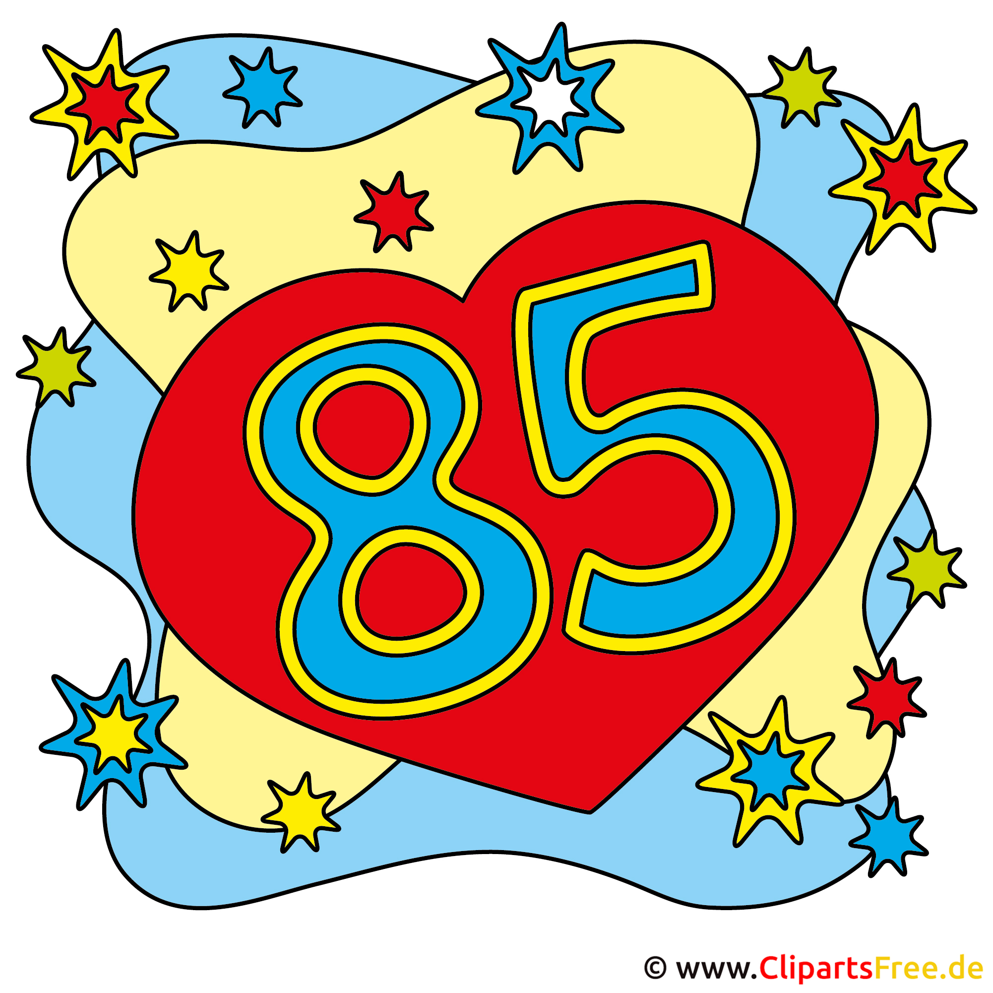  85 Geburtstagskarte Gratis