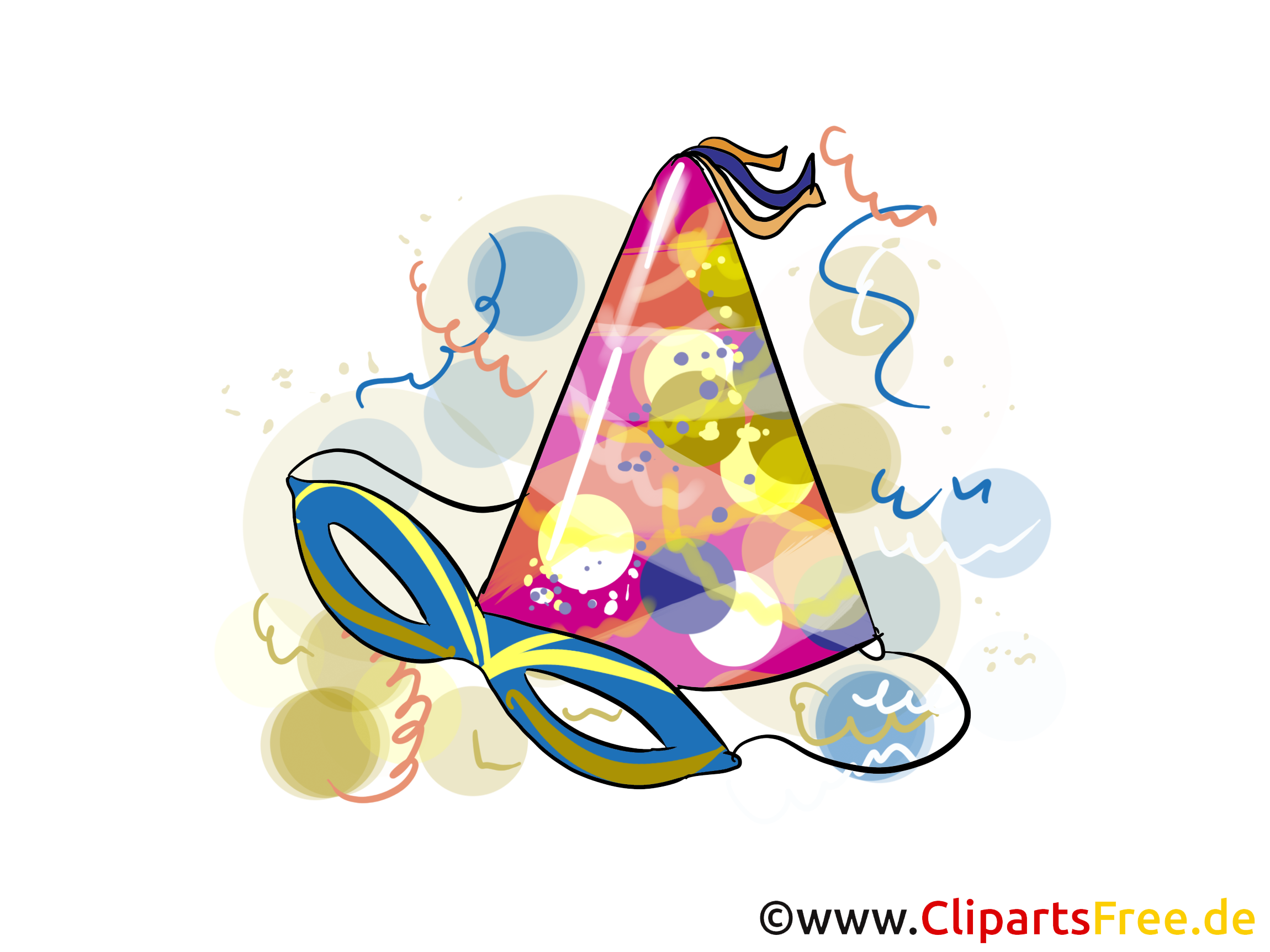 Party Karneval Bild, Clipart, Grafik