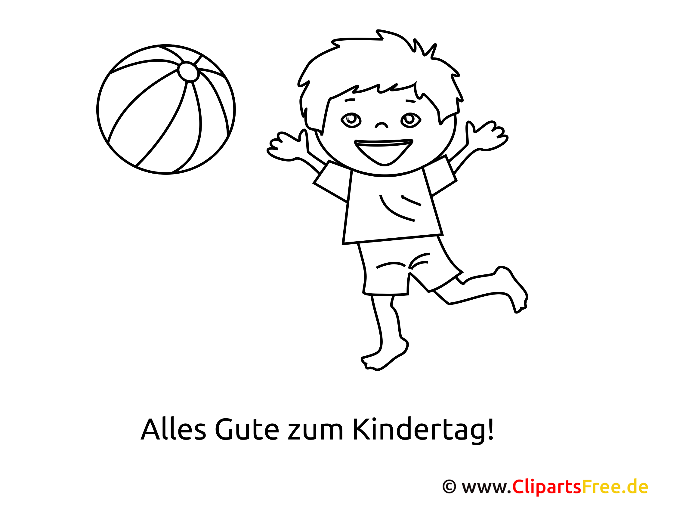 Kind Bild zum Ausmalen und Ausdrucken kostenlos