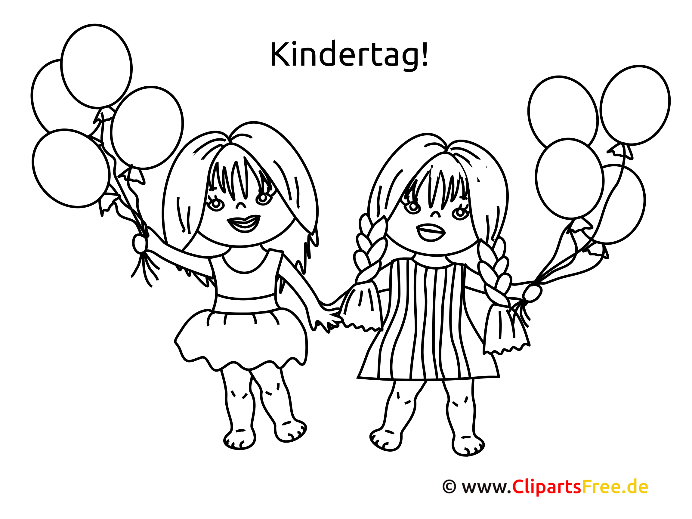 Kindertag Ideen - Basteln mit unseren Ausmalbildern