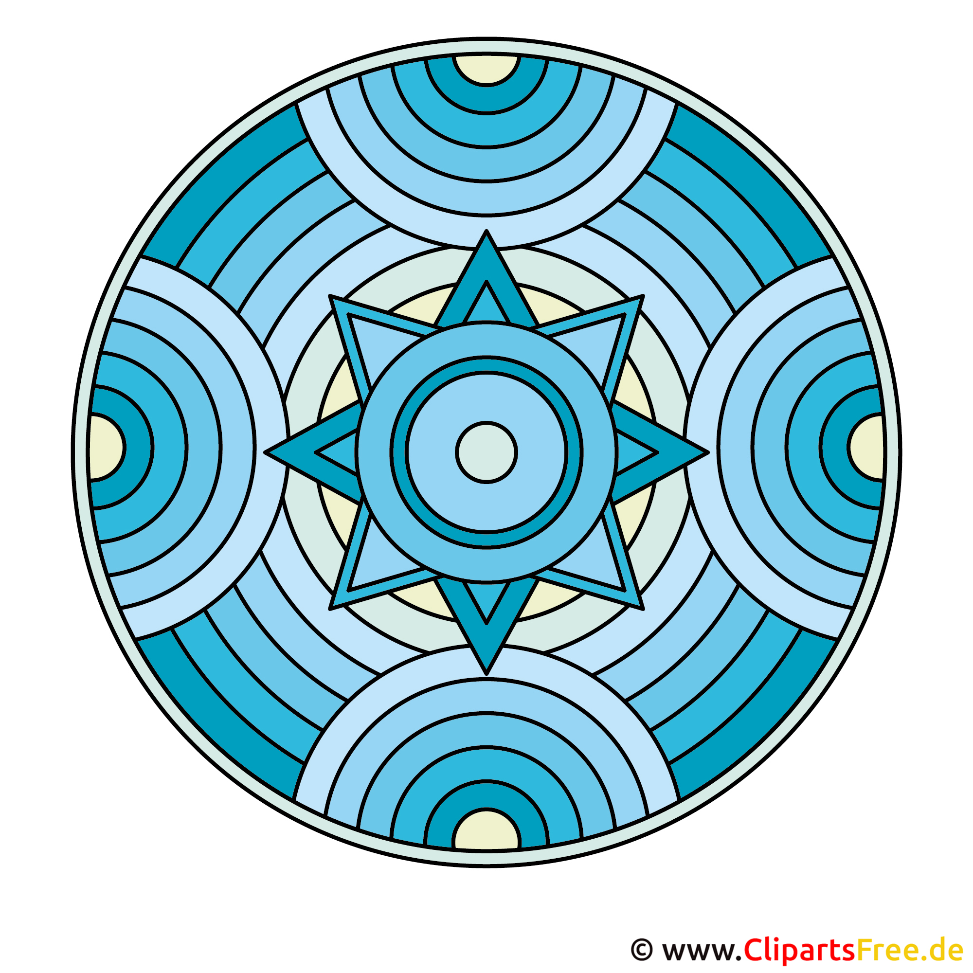 Bunte Welt Der Mandalas Thema Winter Und Weihnachten