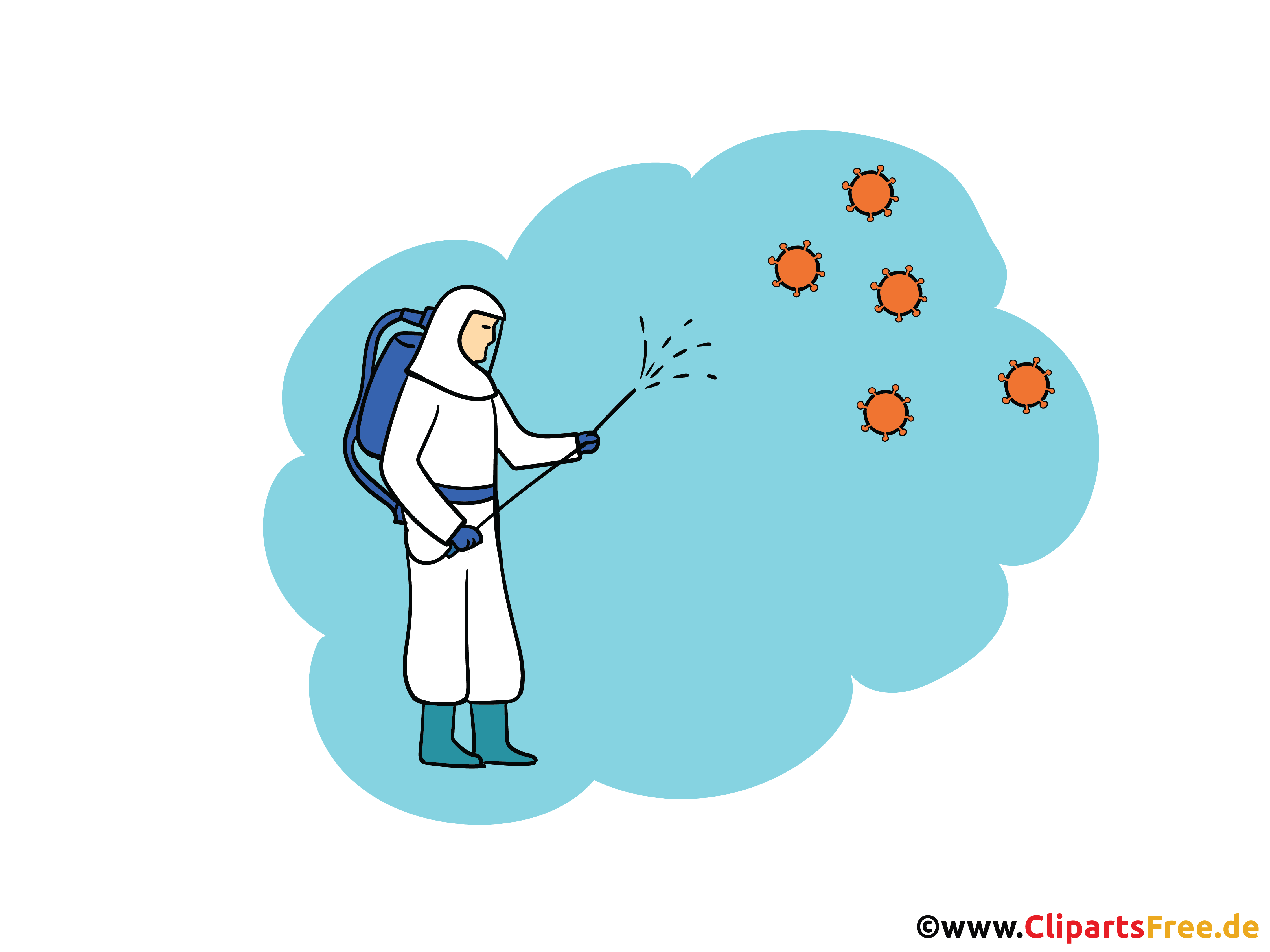 Desinfektion illustration bilder zum corona