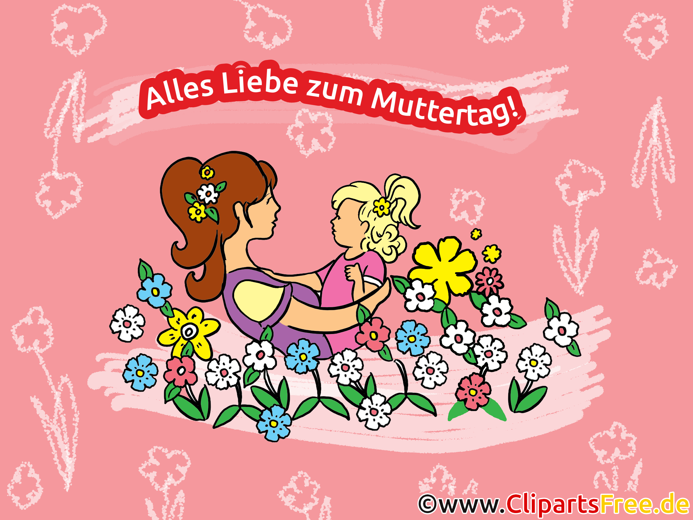 Glükwunschkarte zum Muttertag